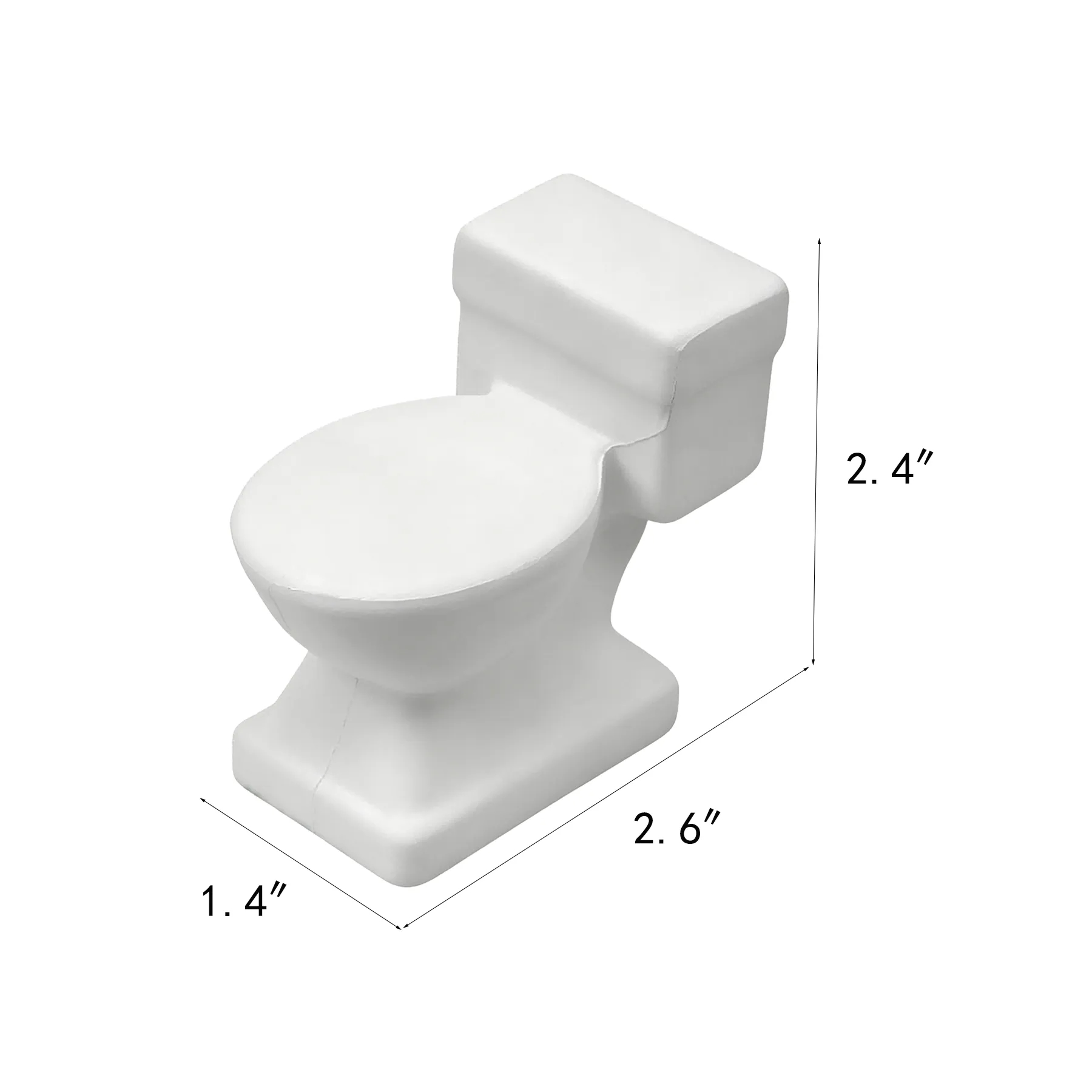 Toilet Shape PU Foam Stress Reliever For Plumbers - Image 2