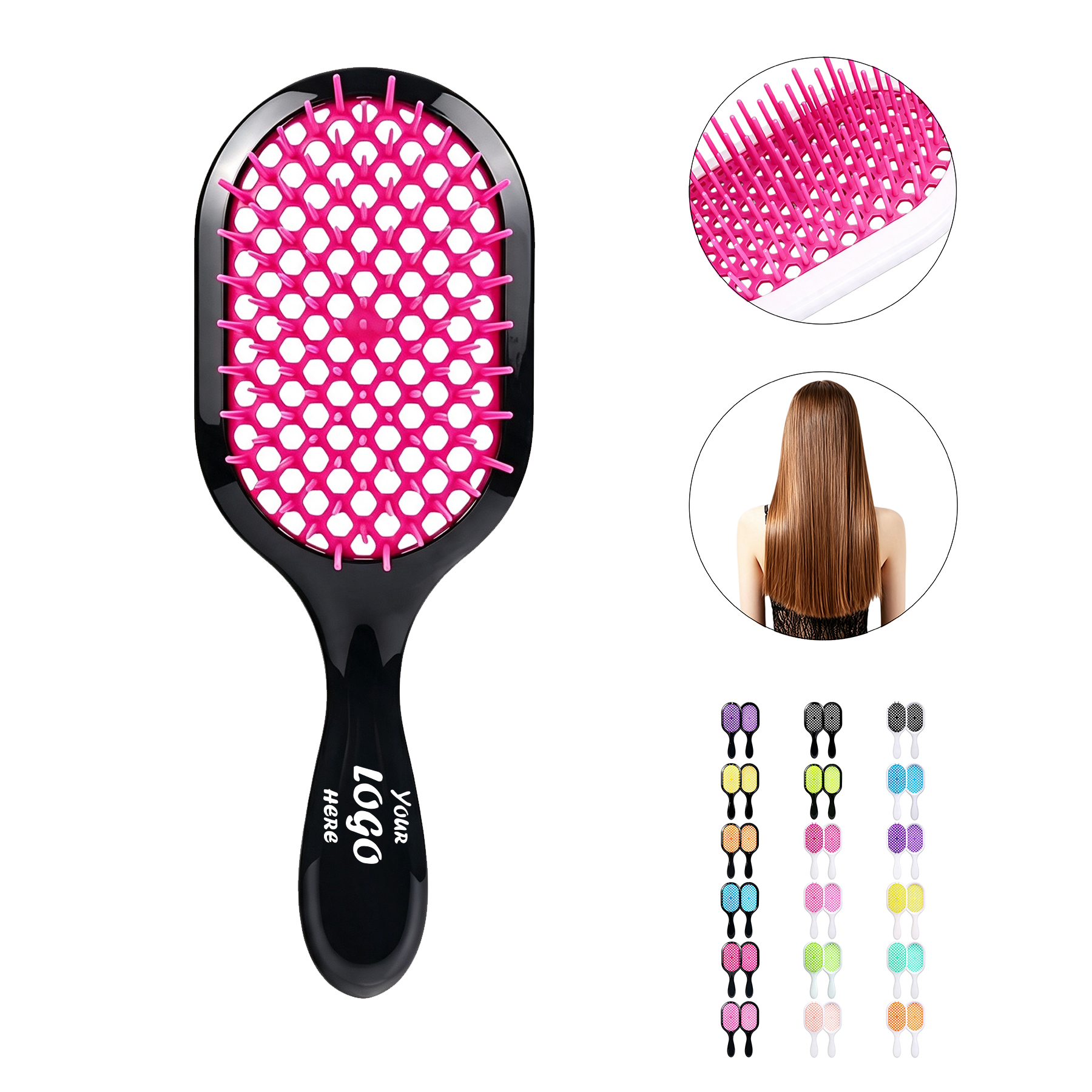 Ventilated Detangling Wet And Dry Scalp Massage Hair Brush