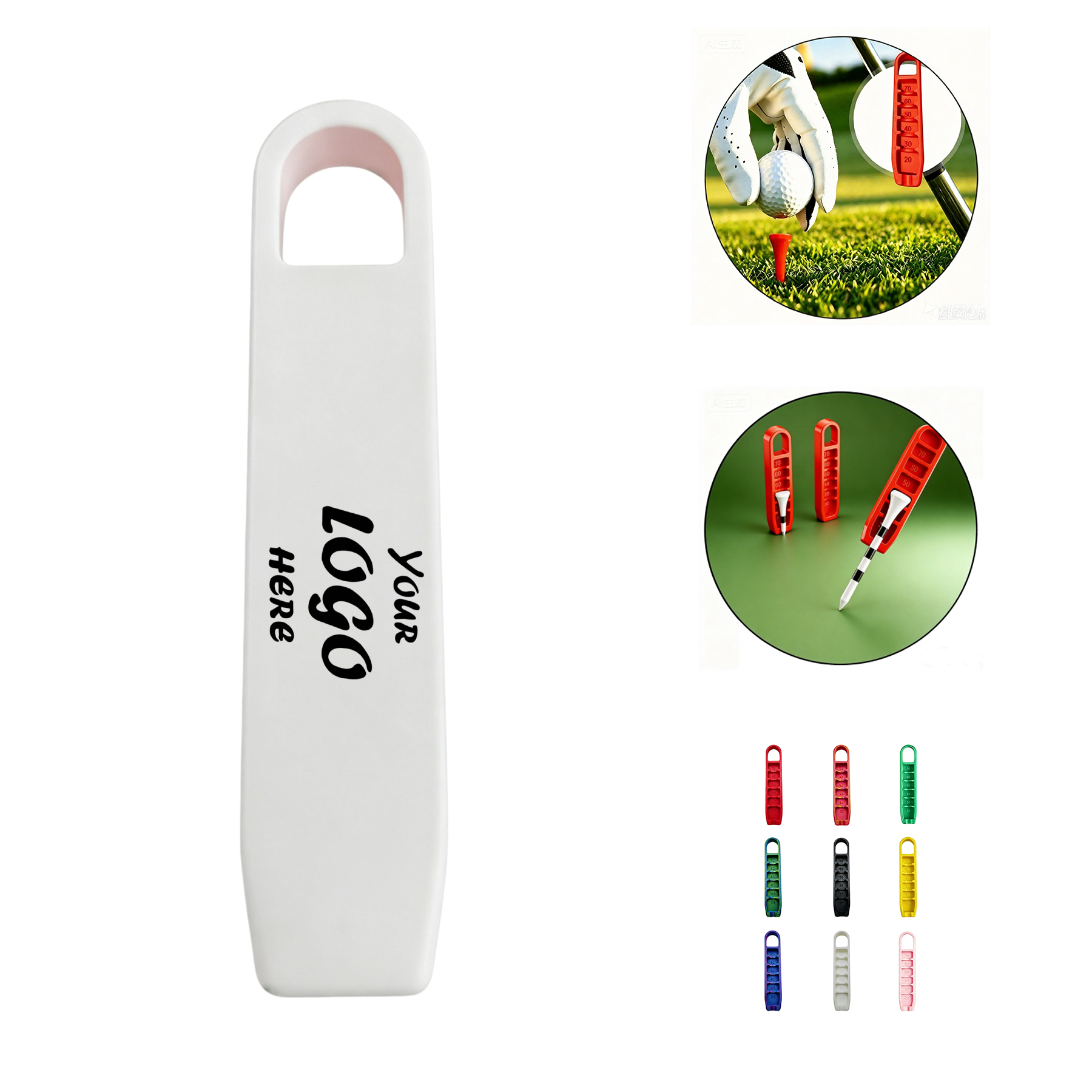 Portable PLA Golf Tee Height Alignment Adjustment Tool