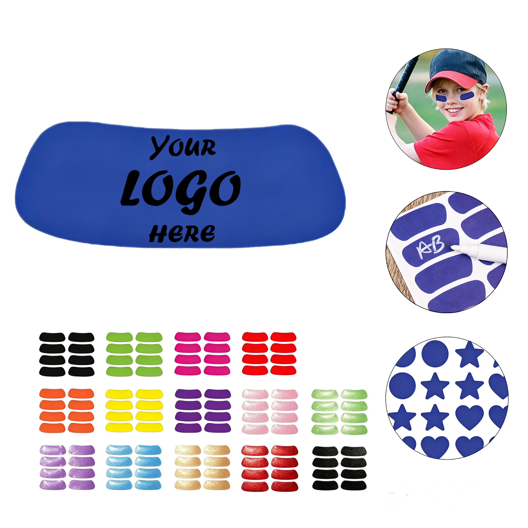 Self-Adhesive Eye Party Stickers For Sports And Events