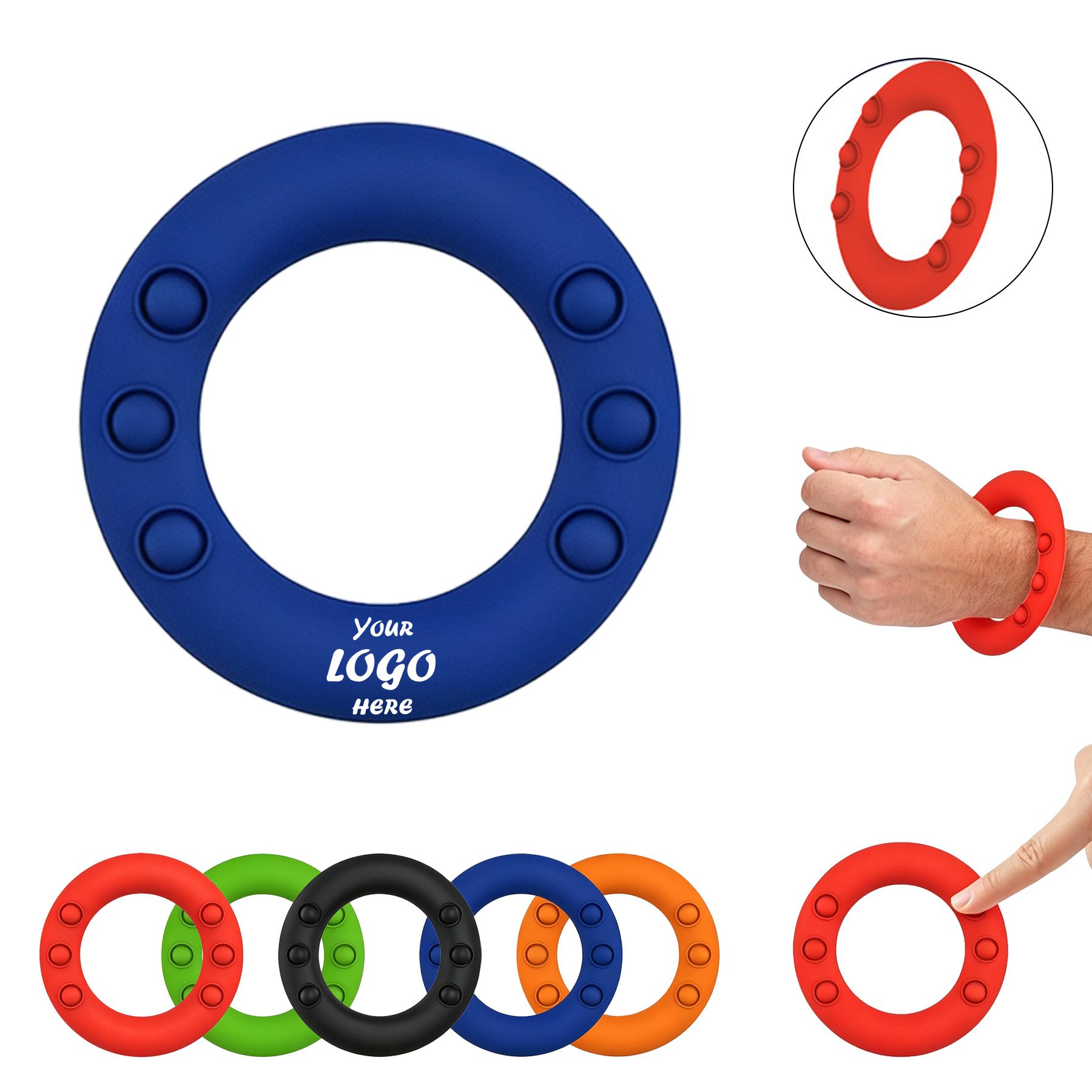 Silicone Wrist Flying Disc For Active Focus Breaks