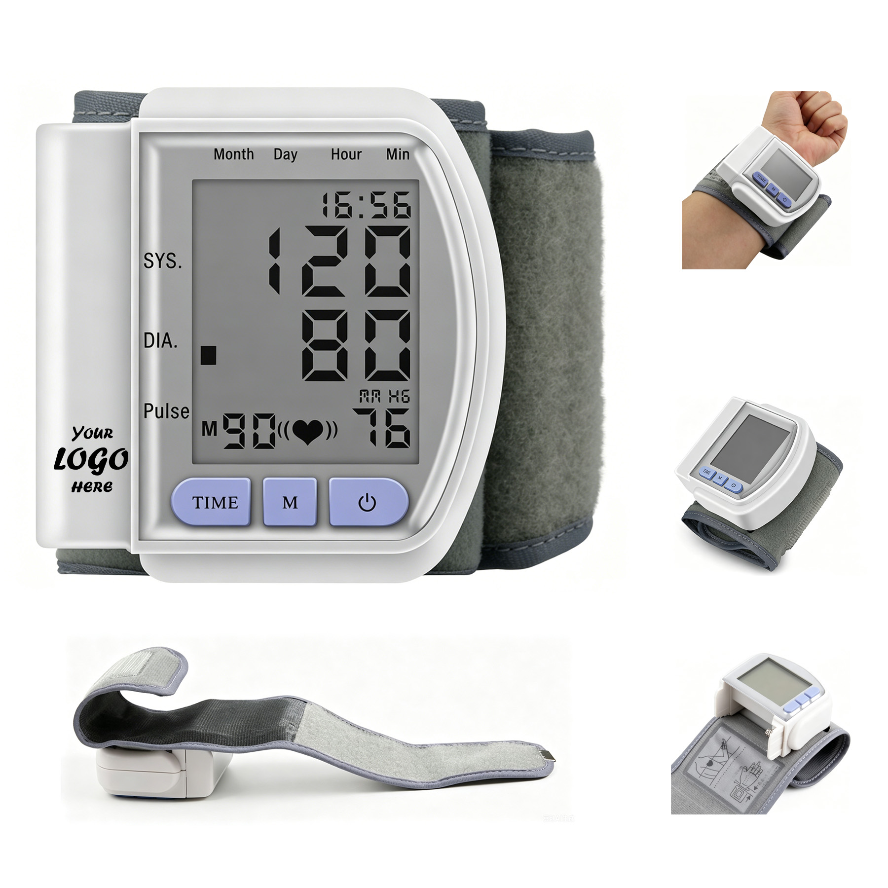 Wrist Blood Pressure Monitor With 90 Reading Memory