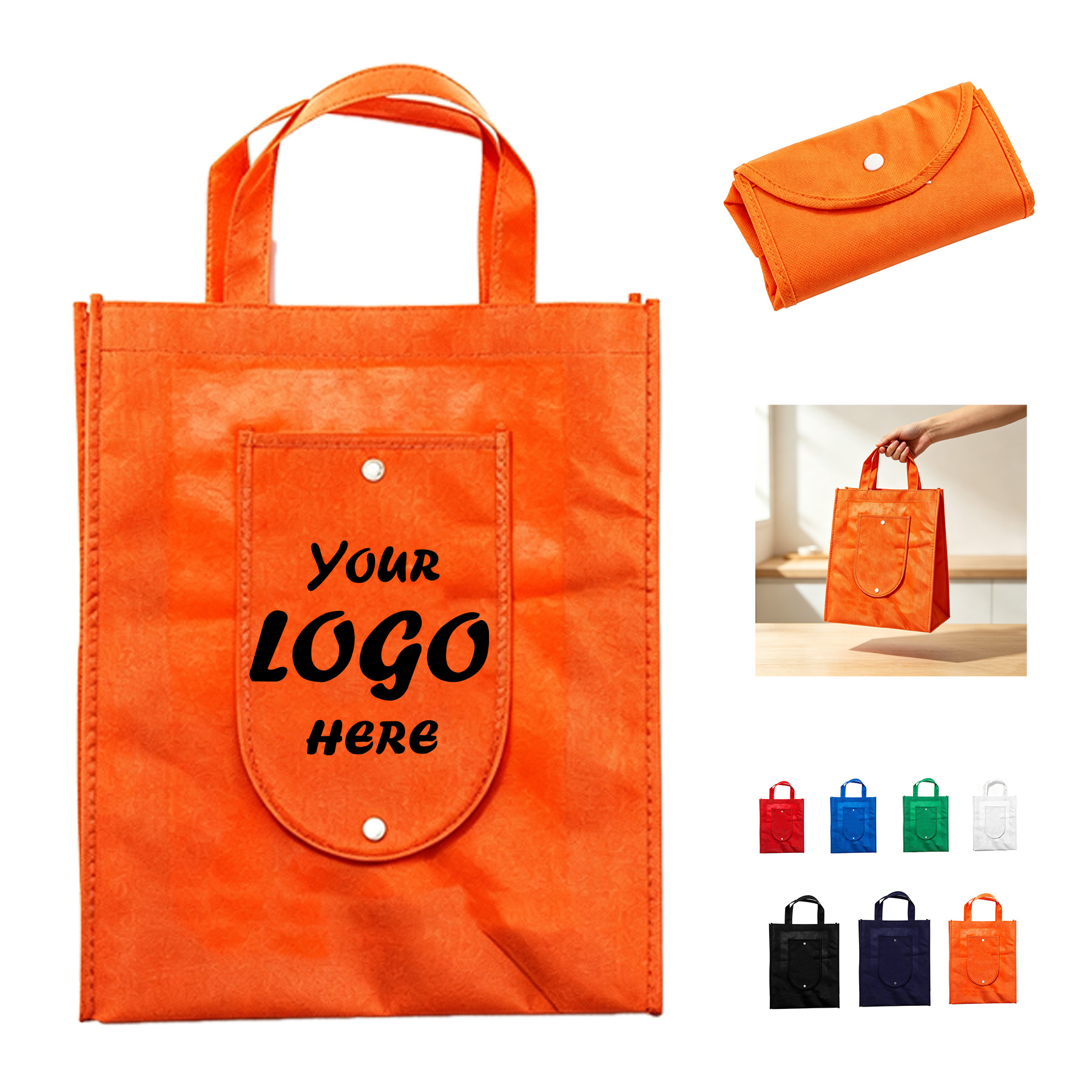 Foldable Non Woven Tote Bag For Grocery Shopping Days