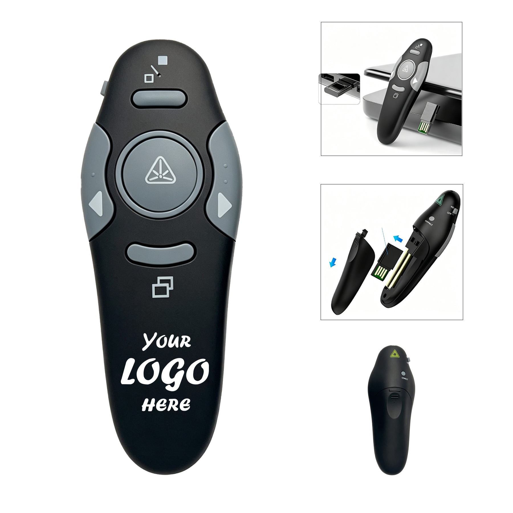Wireless Presenter With Red Laser For Presentations