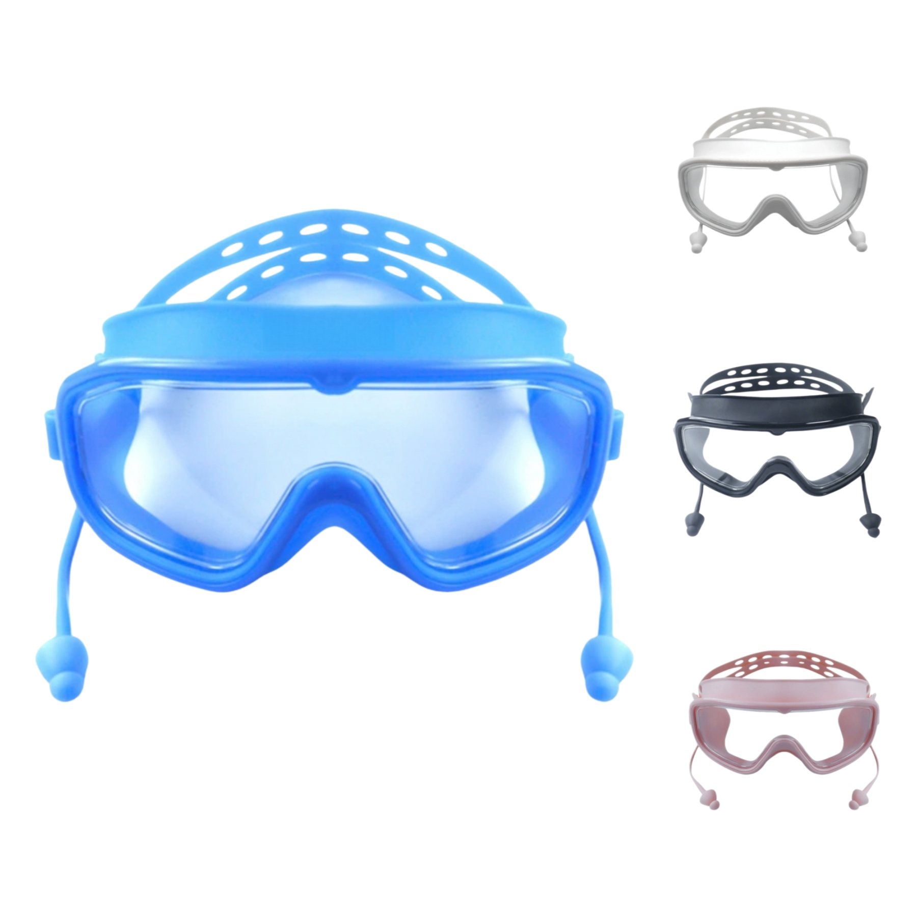 Large Frame Anti-Fog Waterproof Adult Swimming Goggles - Image 2