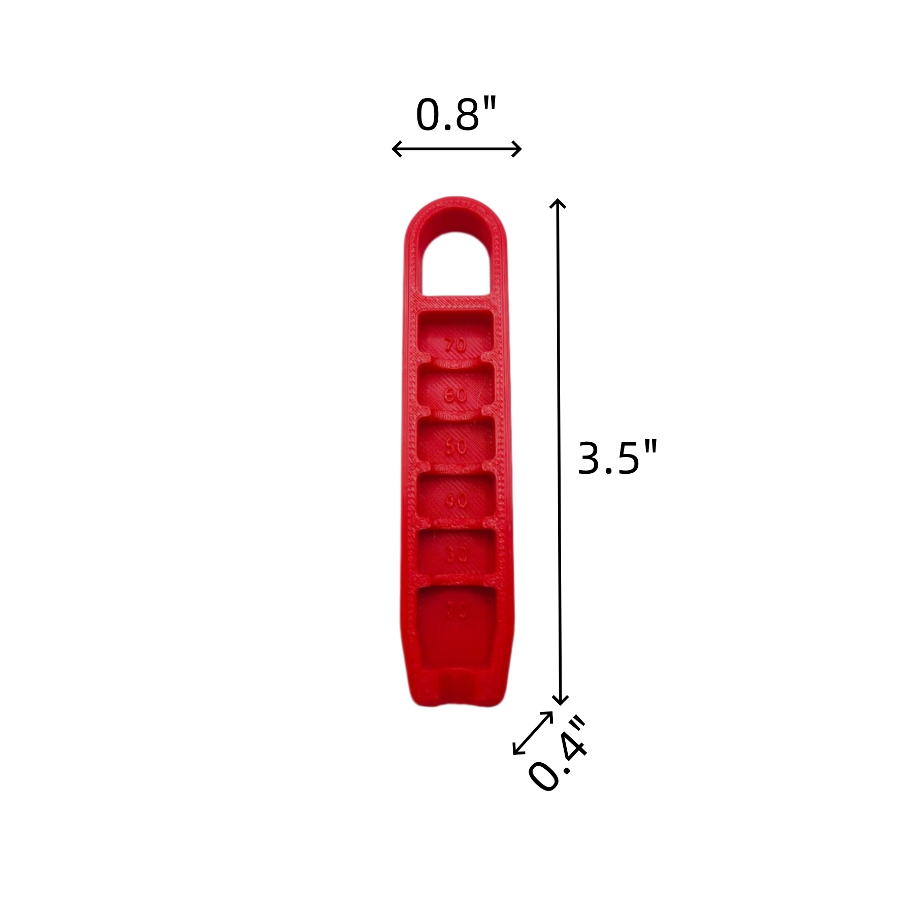 Portable PLA Golf Tee Height Alignment Adjustment Tool - Image 2