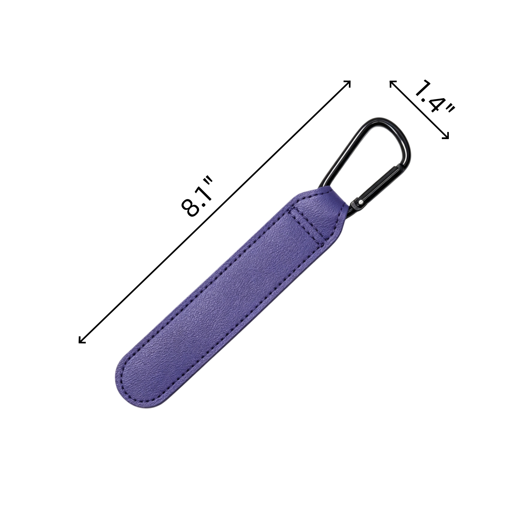 Polyurethane Stroller Hook With Aluminum Carabiner Clip - Image 2