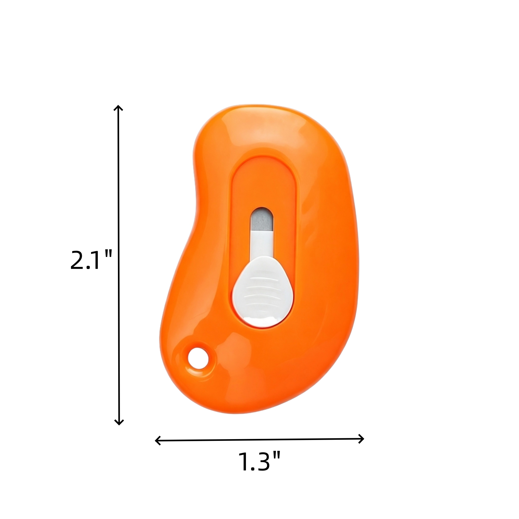 Mini Retractable Paper Cutter With Keychain Carry Hole - Image 2