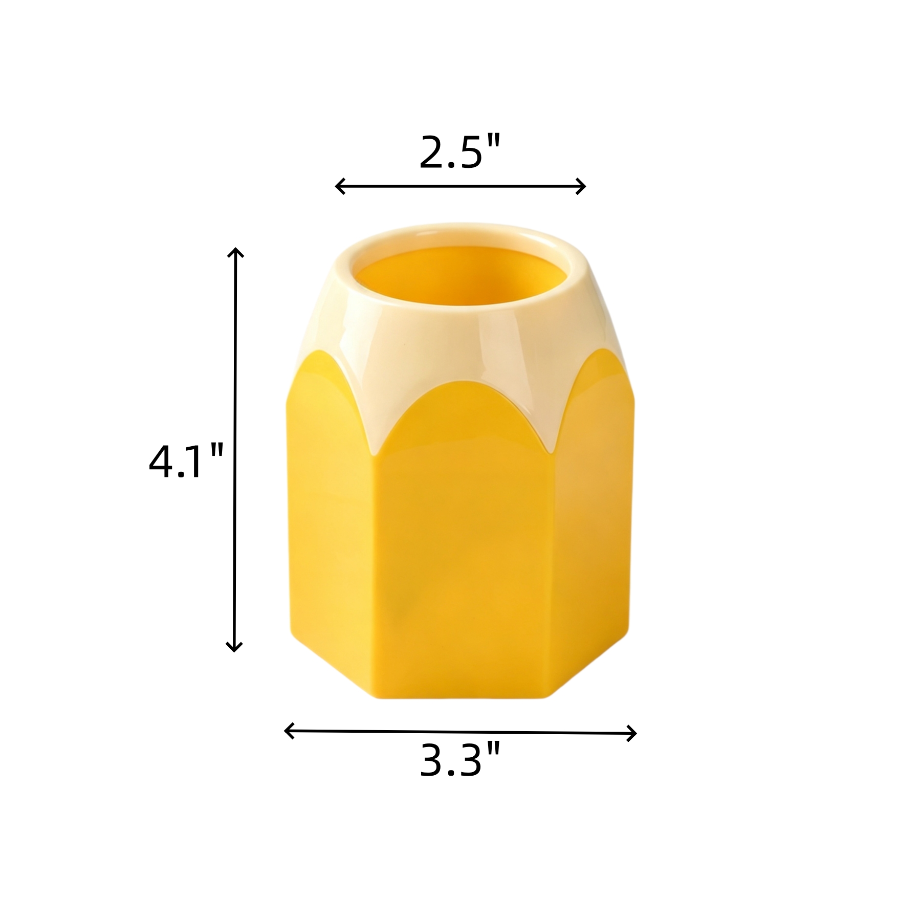 Hexagonal Polypropylene Desktop Pen And Pencil Holder - Image 2