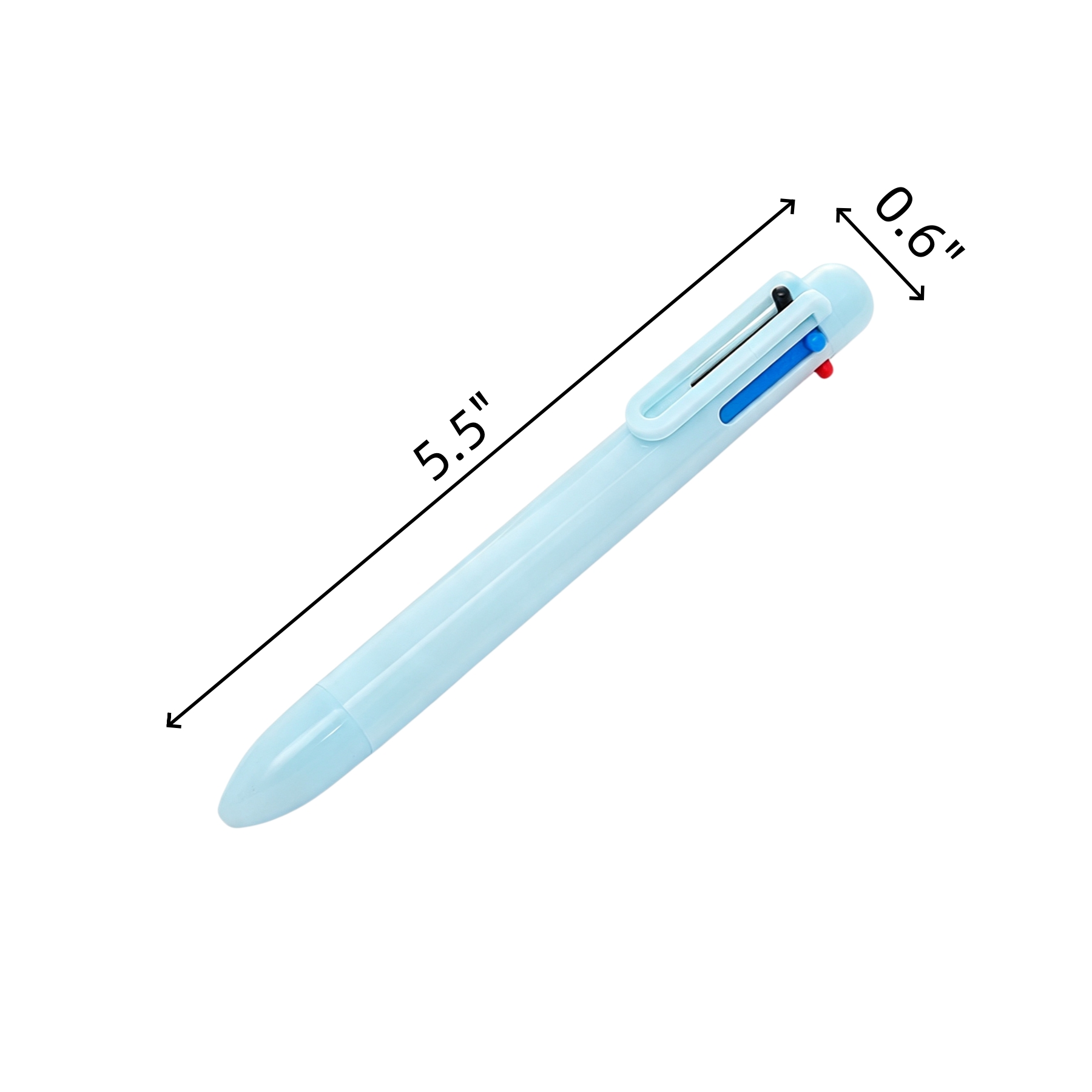 Six-Color Retractable Ballpoint Pen For Notes And Study - Image 2