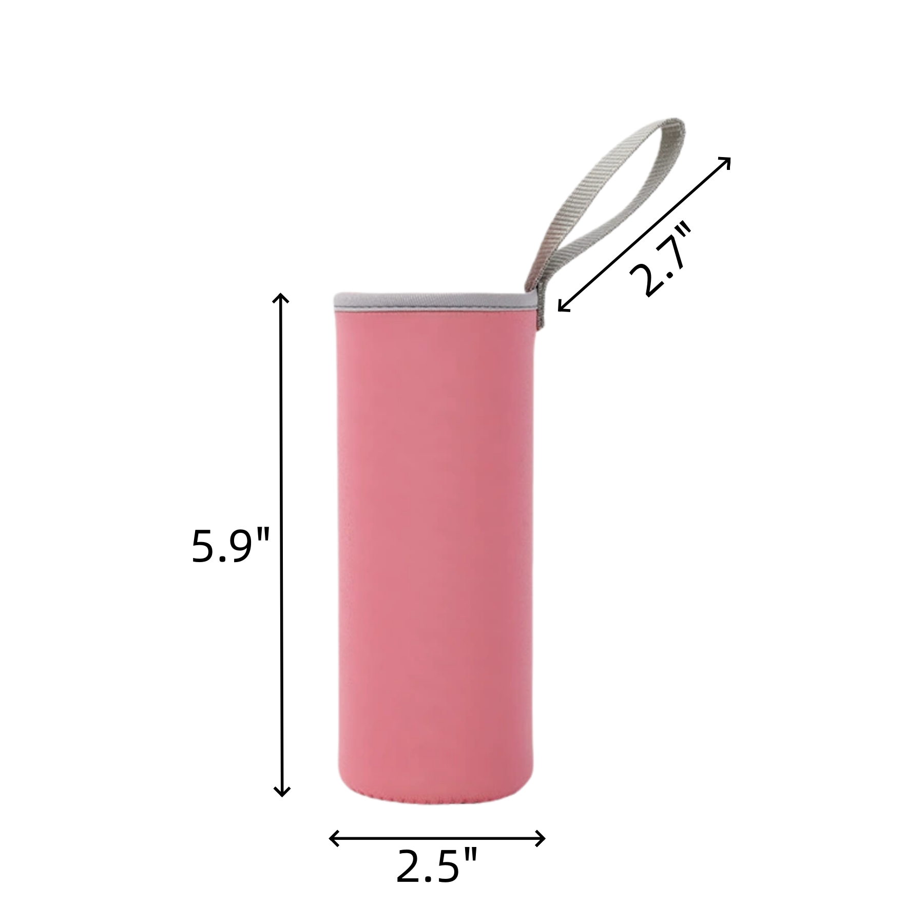 Portable Neoprene Insulated Bottle Sleeve With Finger Strap - Image 2