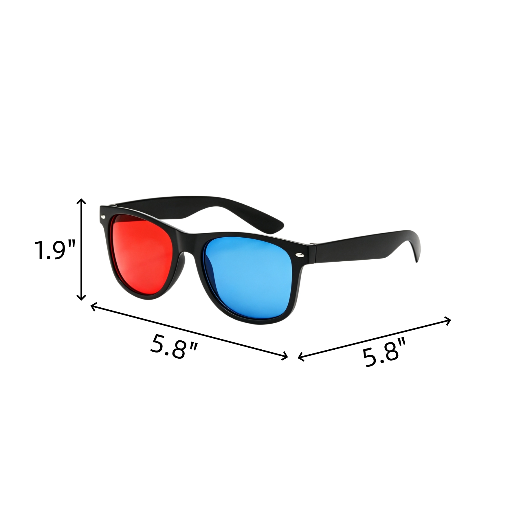 Foldable Red And Blue 3D Movie Glasses For Entertainment - Image 2