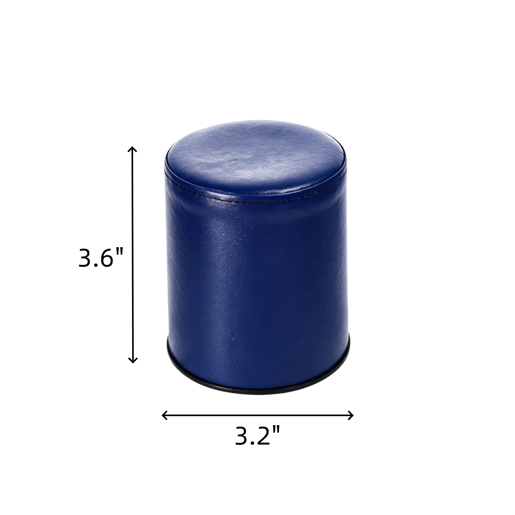 Polyurethane Dice Cup Set With Felt Lining And Six Dice - Image 2