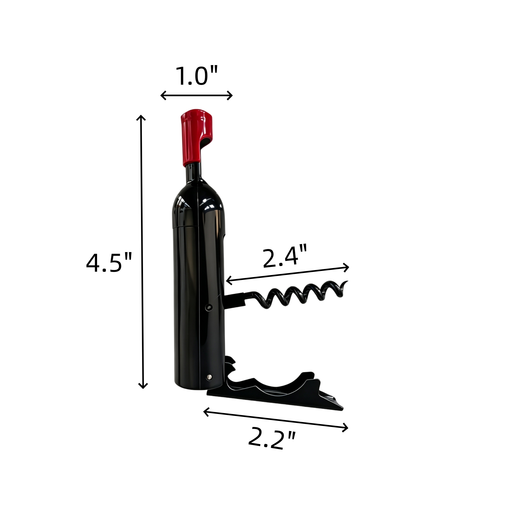 Magnetic Wine Bottle Corkscrew With Bottle Cap Opener - Image 2