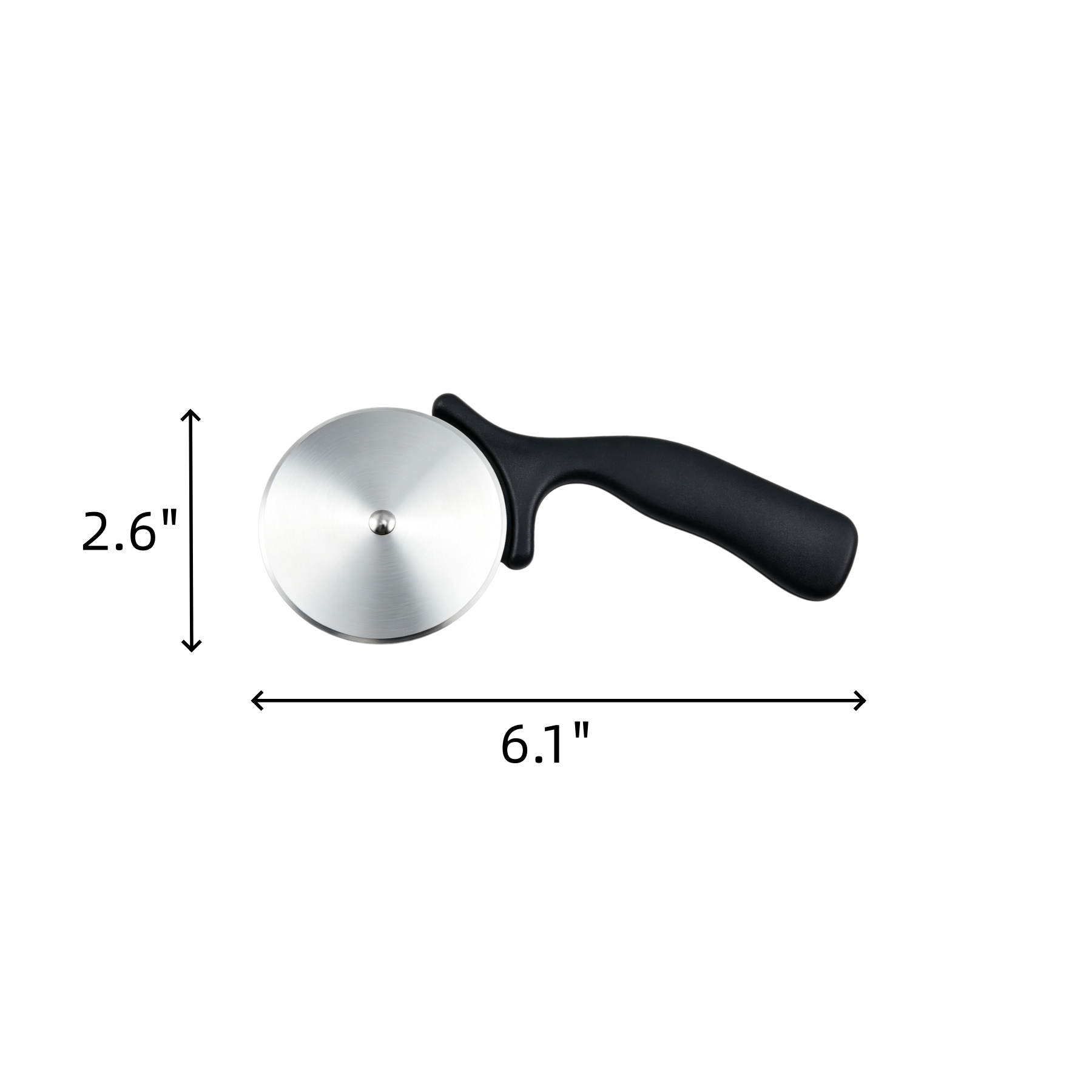 Handheld 430 Stainless Steel Pizza Cutter With Blade Guard - Image 2