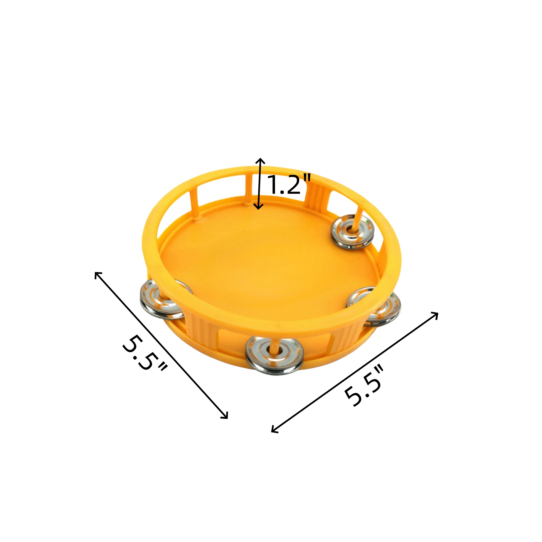 Handheld Plastic Tambourine Musical Instrument For Parties - Image 2