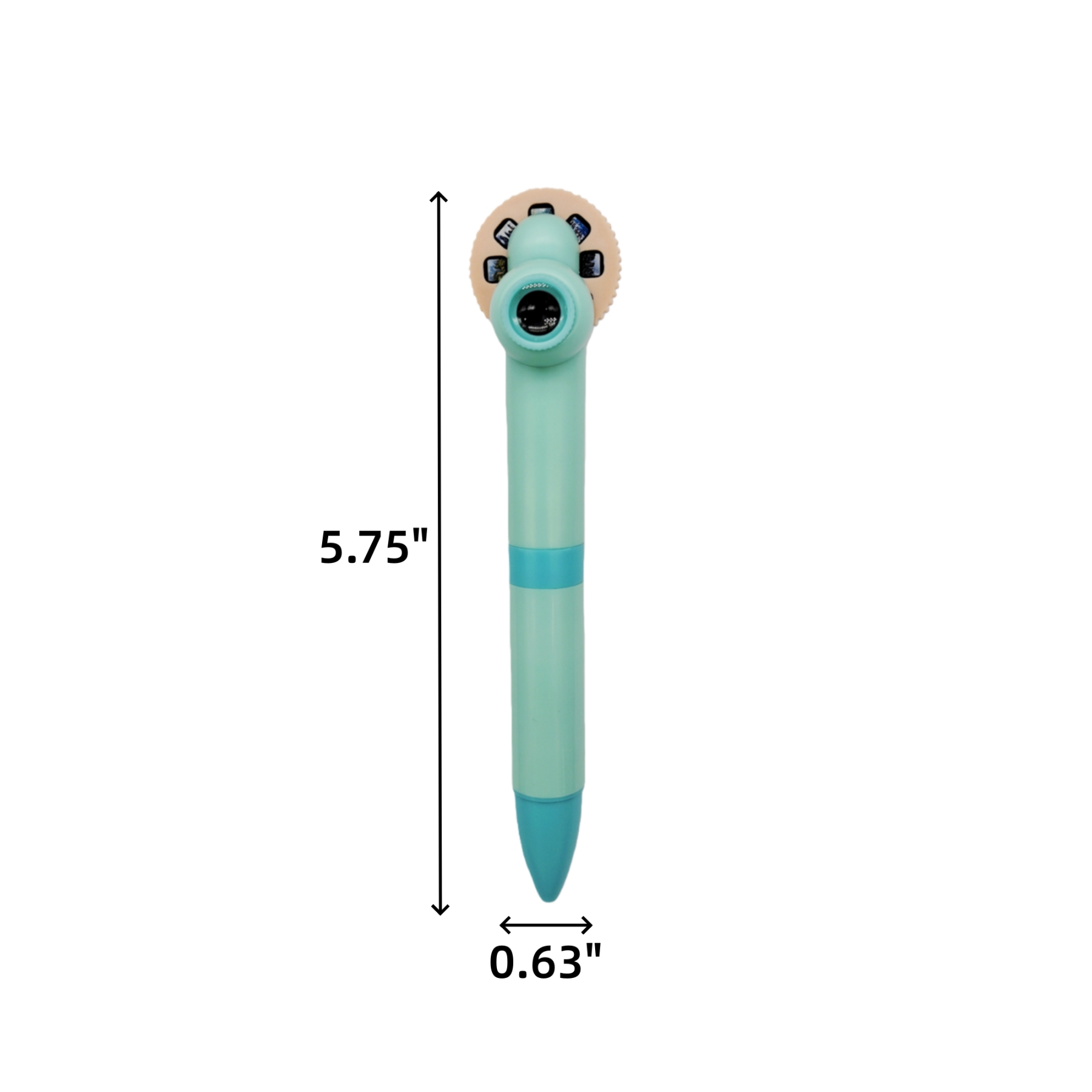 Fun Projection Ballpoint Pen With Rotating Image Wheel - Image 2