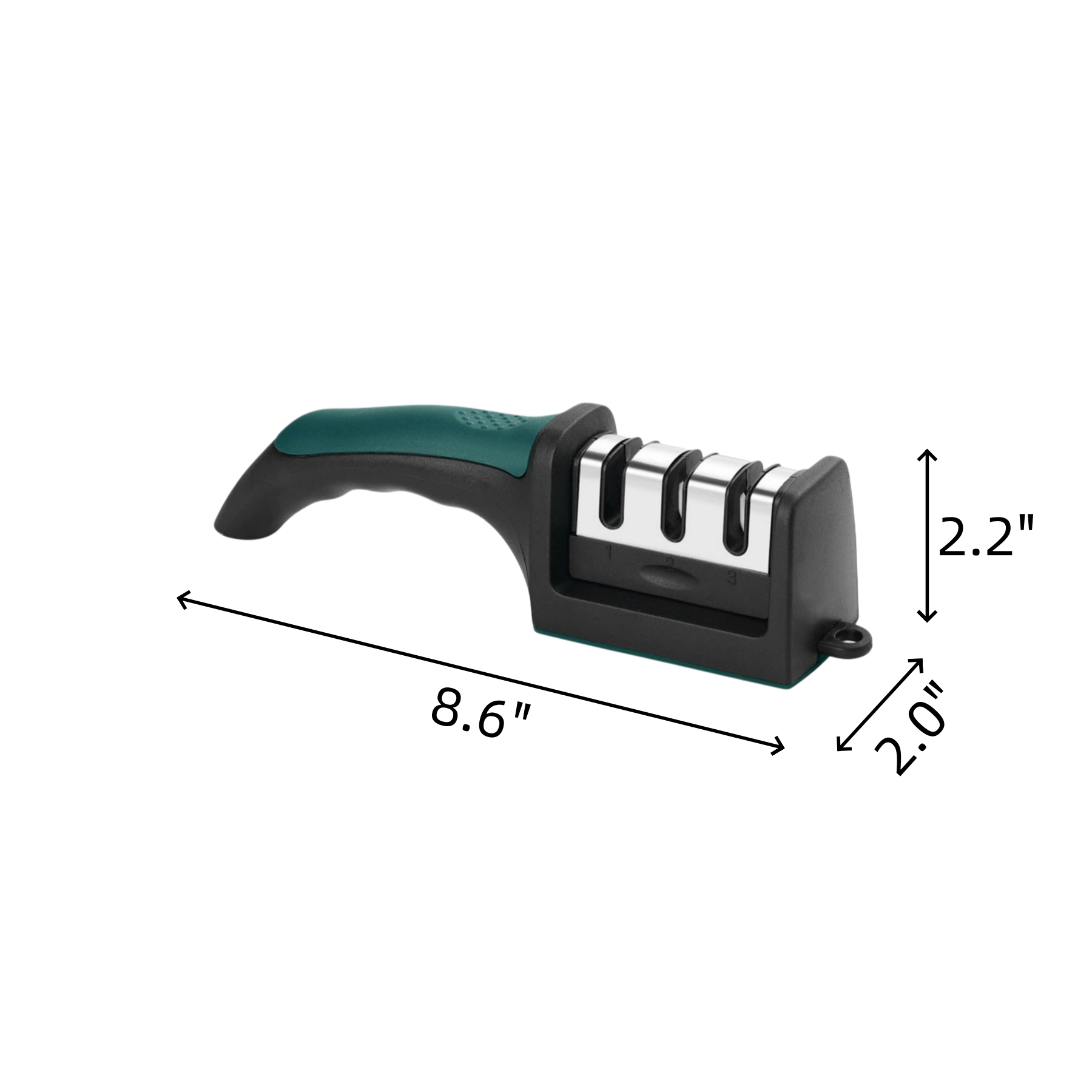 Three-Stage Kitchen Knife Sharpener With Ergonomic Handle - Image 2