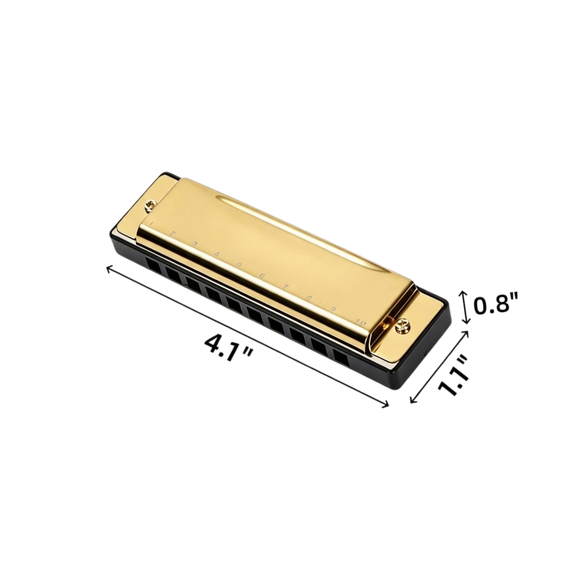 10-Hole Stainless Steel Harmonica For Music Practice - Image 2
