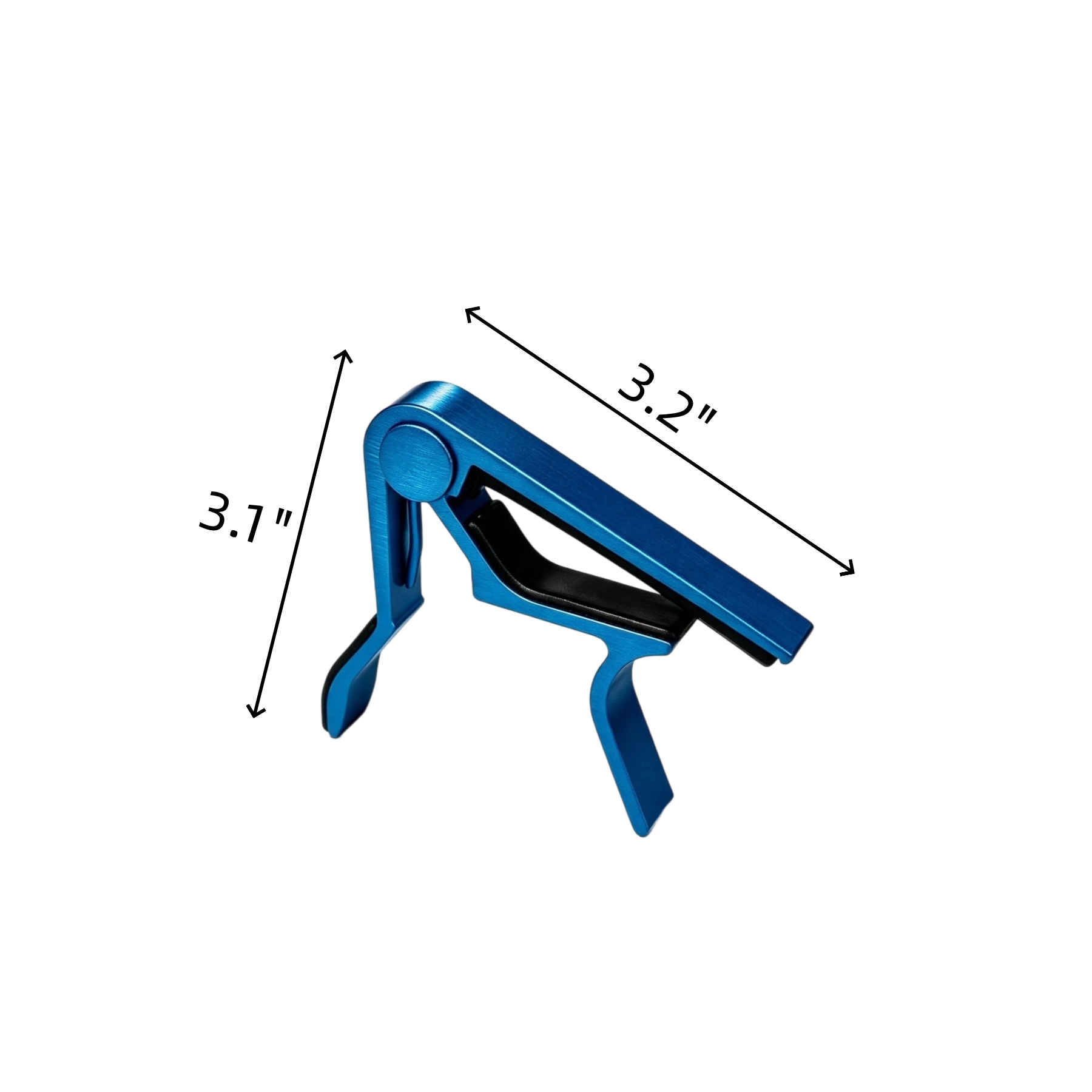 Quick-Release Aluminum Guitar Capo With Rubber Pad - Image 2