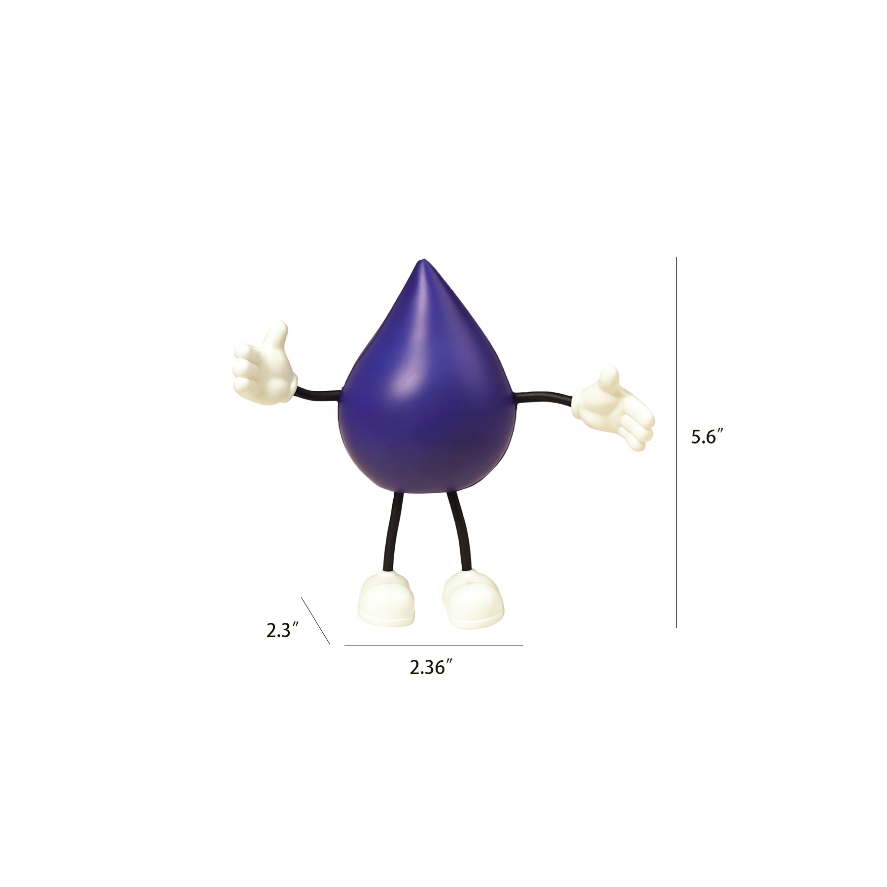 Flexible Drop Shape Foam Stress Reliever For Office Desks - Image 2