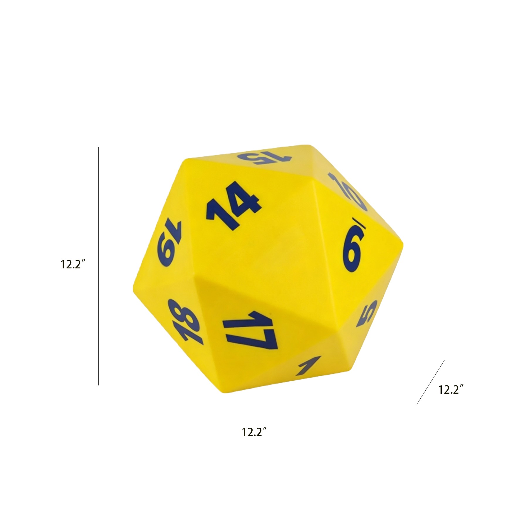 Oversized 20 Sided PU Foam Dice For Games And Classes - Image 2