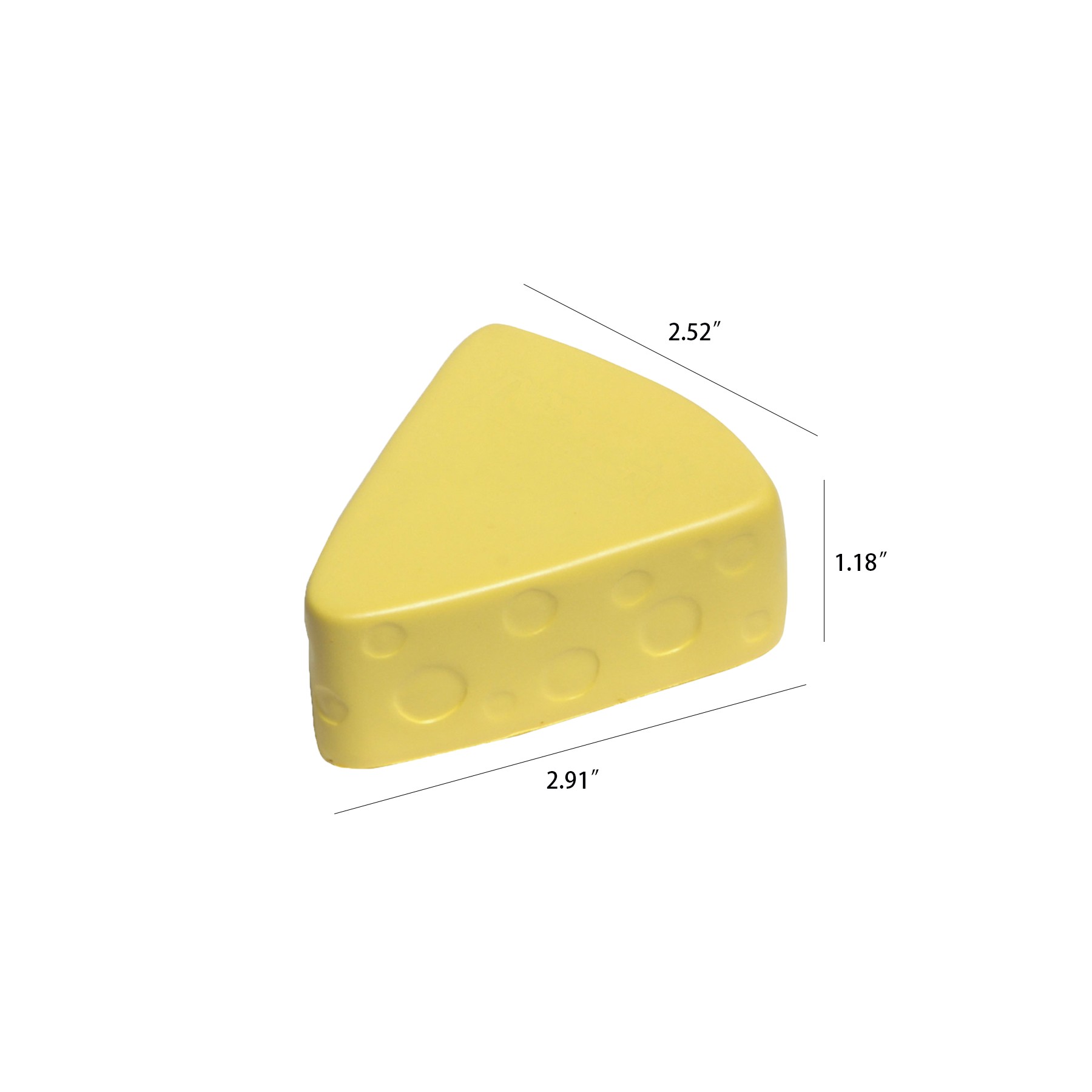 Cheese Shape PU Foam Squeeze Toy For School And Office - Image 2