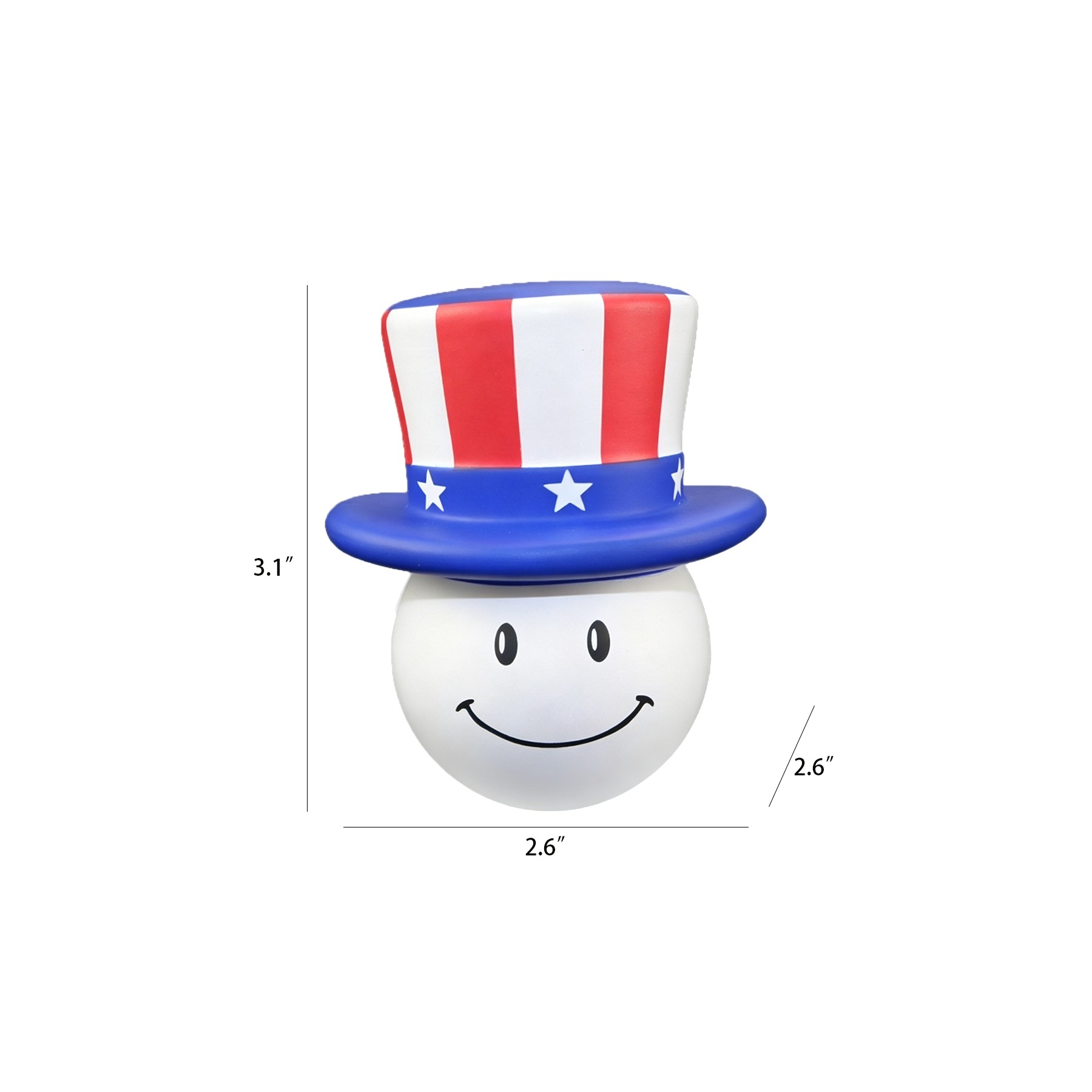 Patriotic Cap PU Foam Stress Reliever For July Events - Image 2