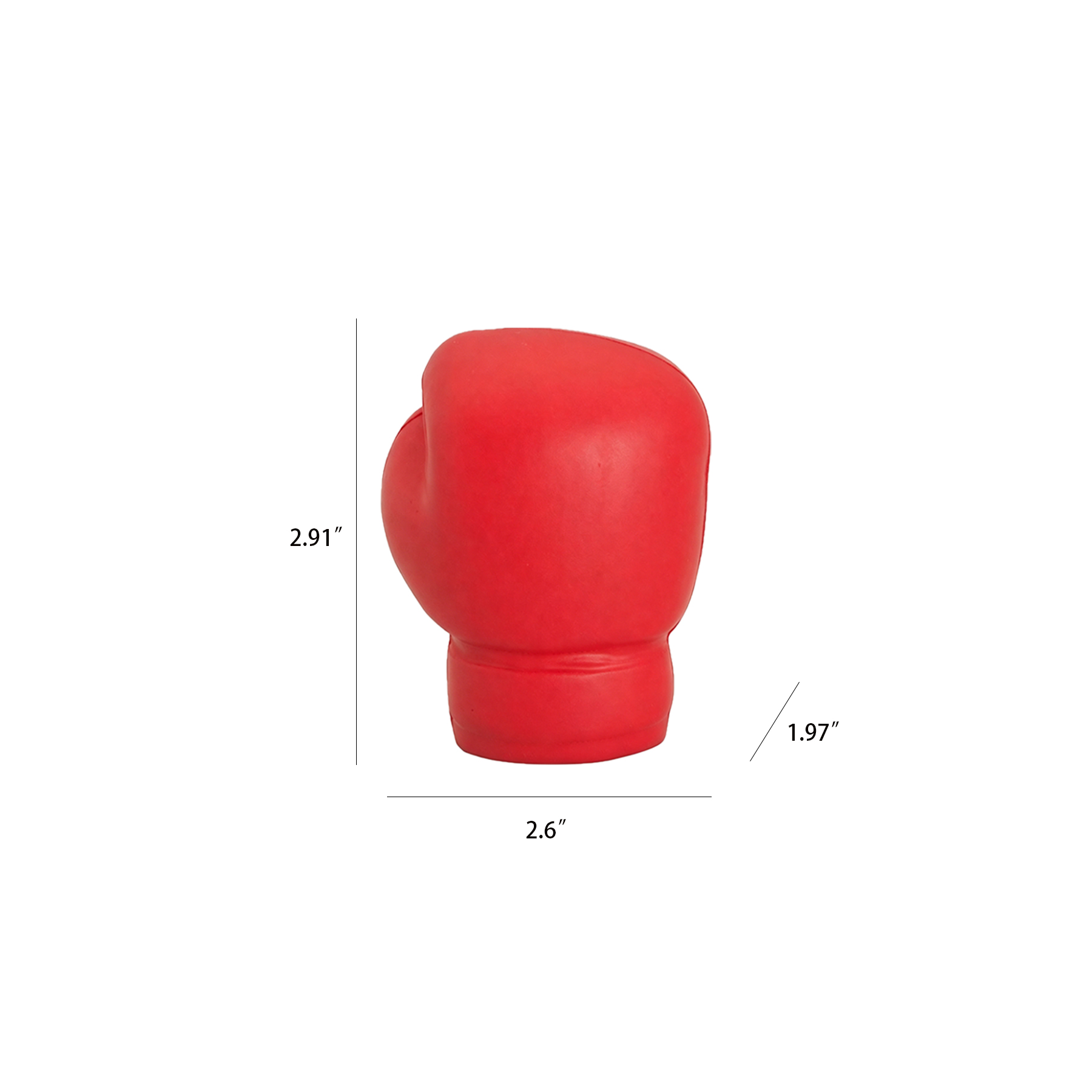 Red Boxing Glove PU Foam Stress Reliever For Sports - Image 2