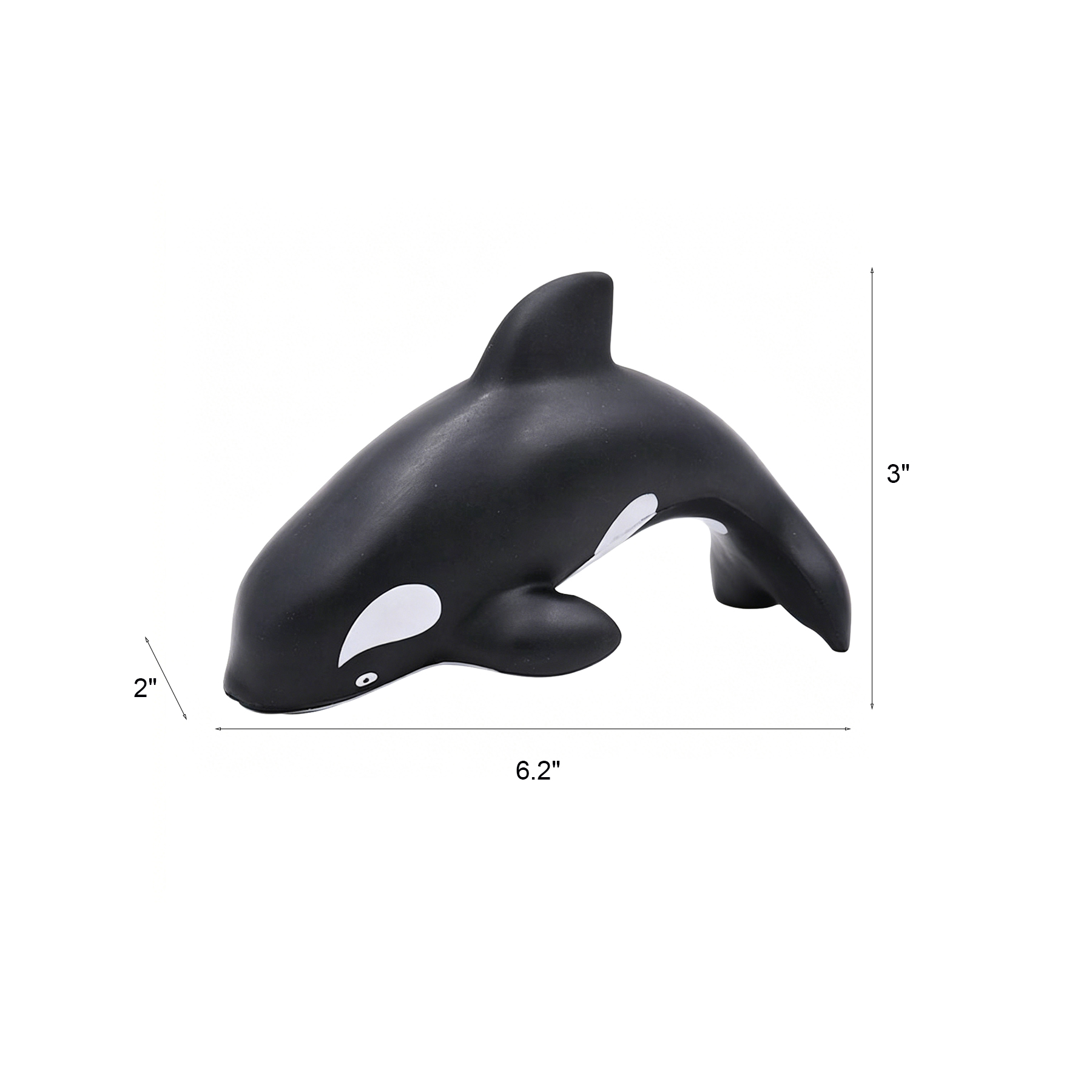 Orca Whale PU Foam Stress Reliever For Aquarium Desks - Image 2
