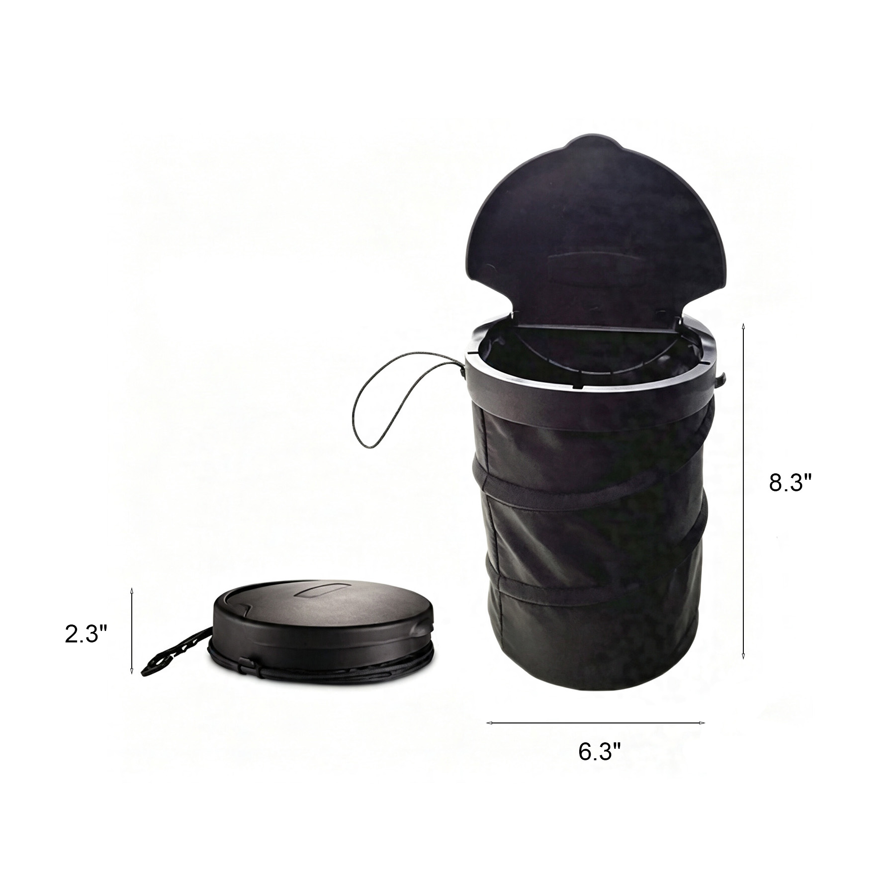 Leakproof Car Trash Bag With Lid For Daily Driving - Image 2