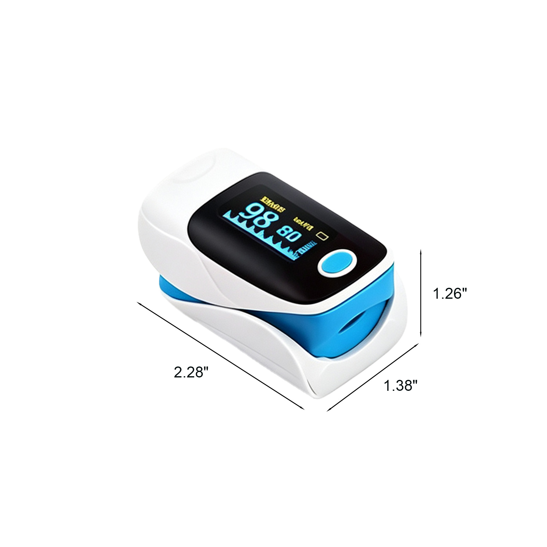 Fingertip Pulse Oximeter With Clear LED Health Display - Image 2