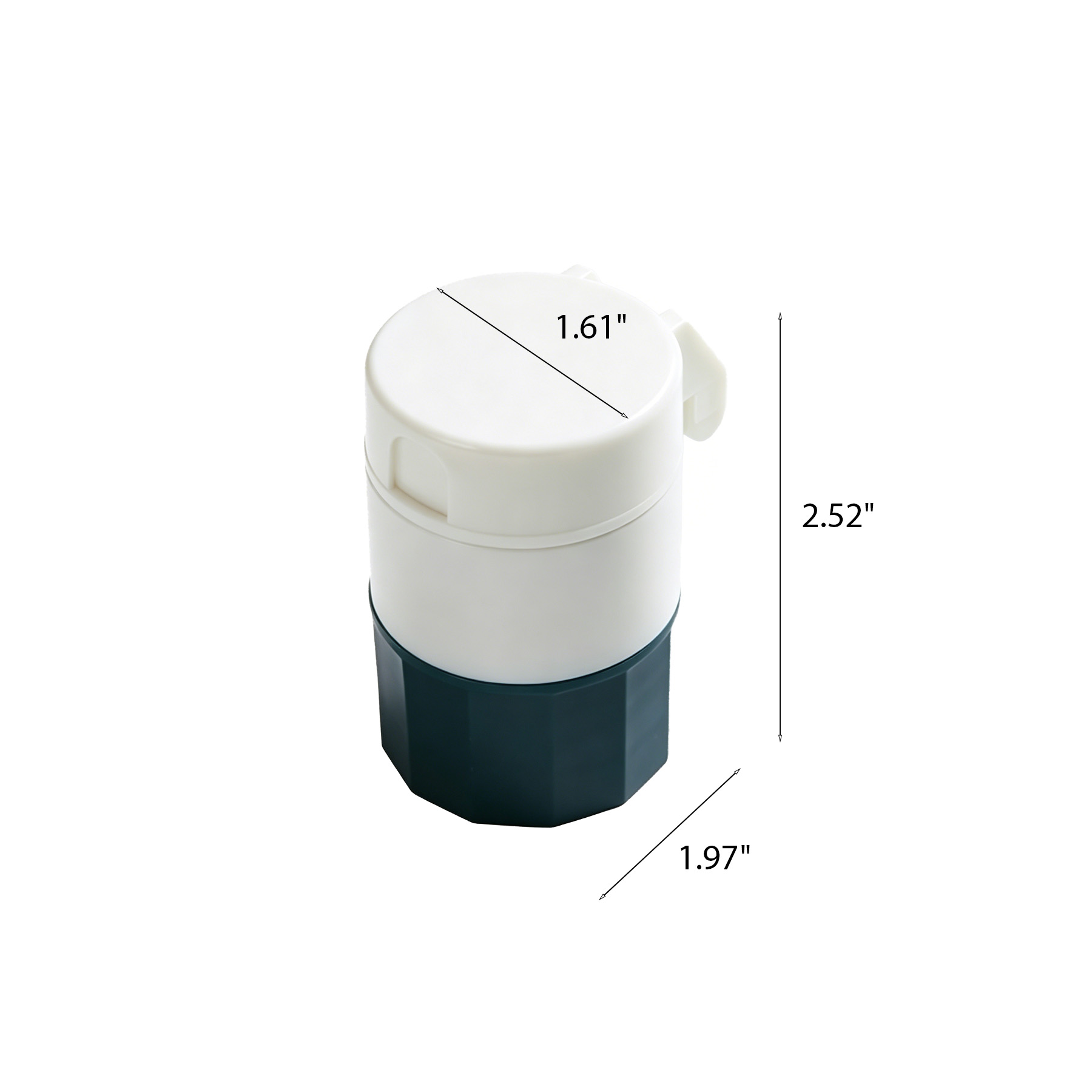 Four Layer Pill Case With Cutter Crusher And Travel Cup - Image 2