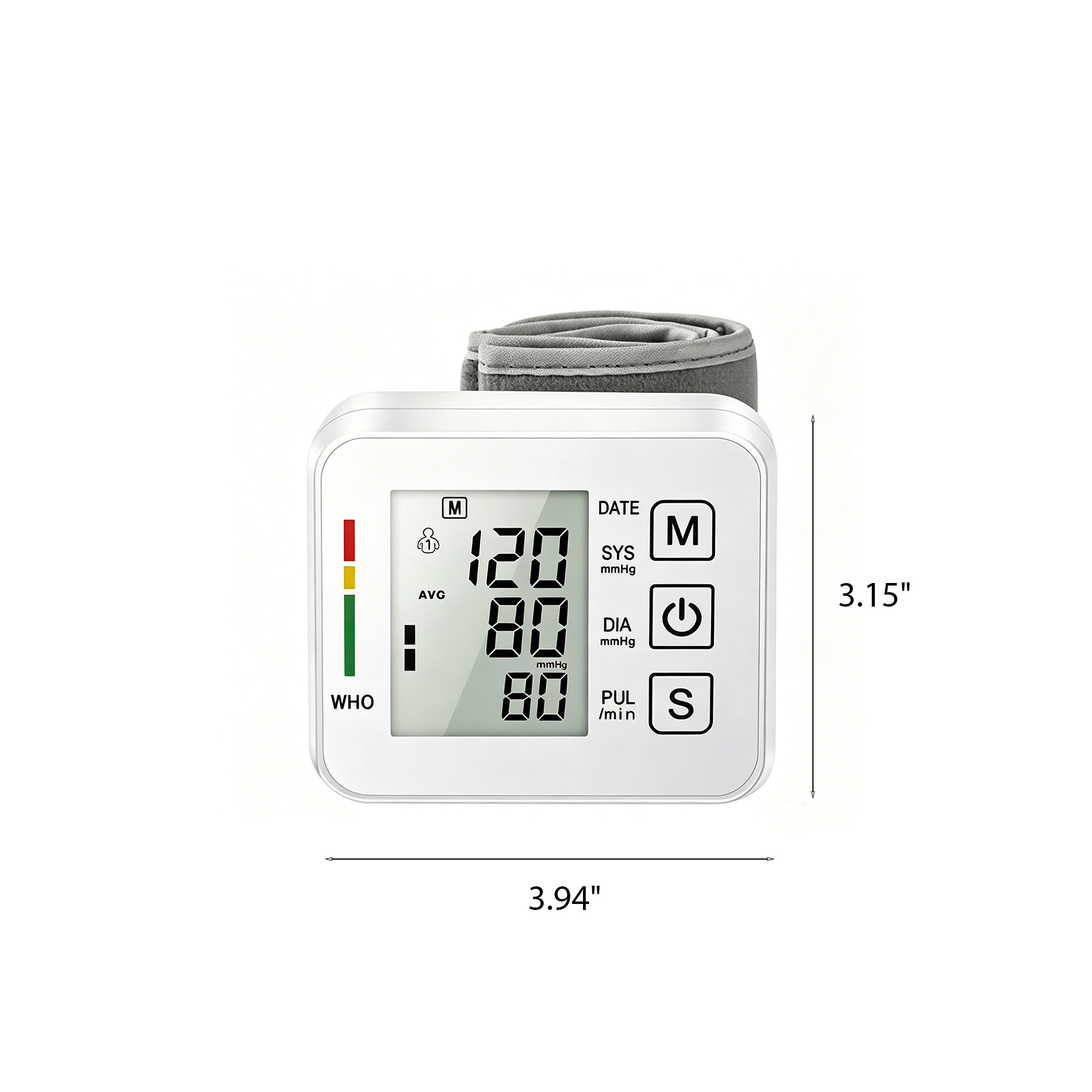 Adjustable Wrist Blood Pressure Monitor With Voice Guide - Image 2