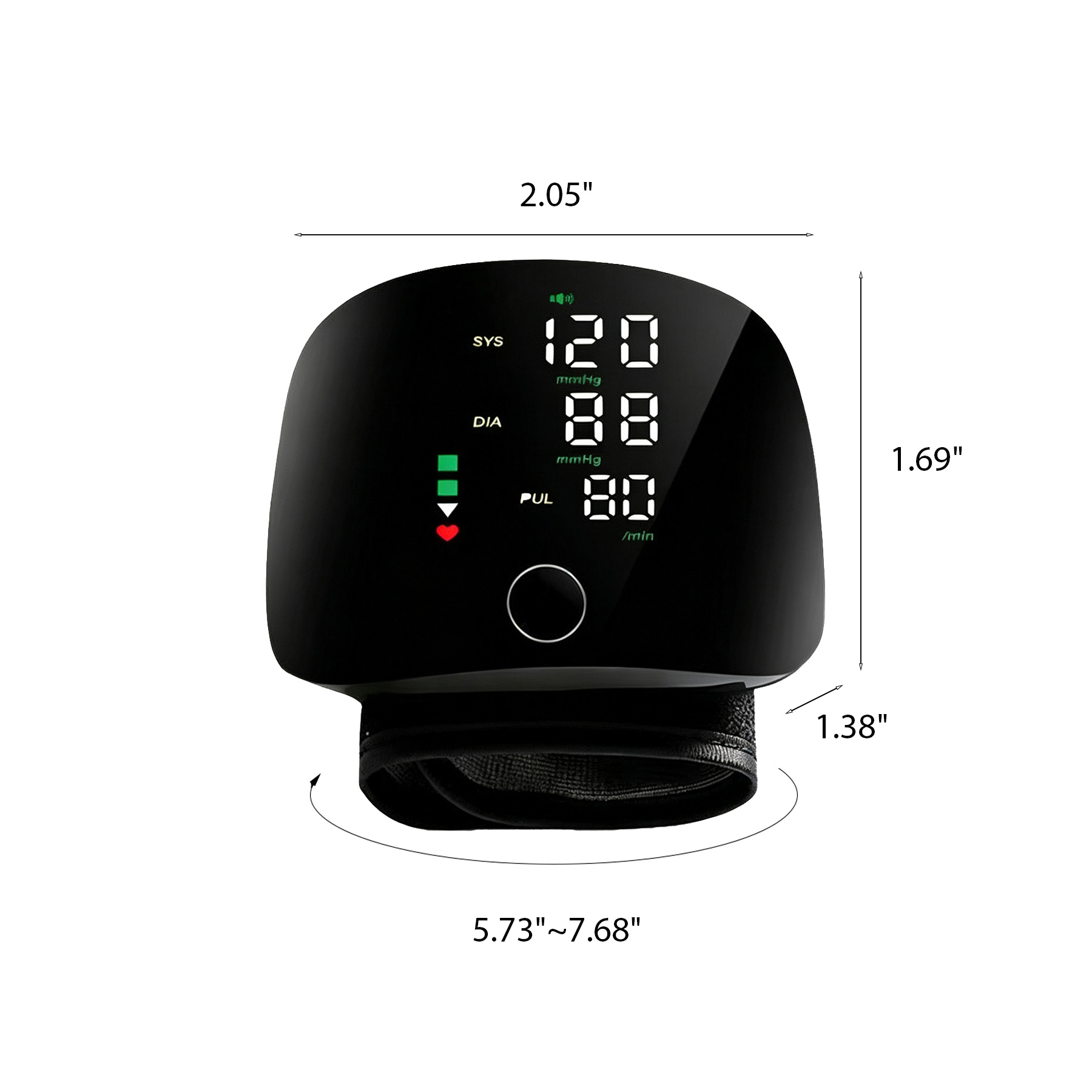 LED Wrist Blood Pressure Monitor For Home Care Kits - Image 2