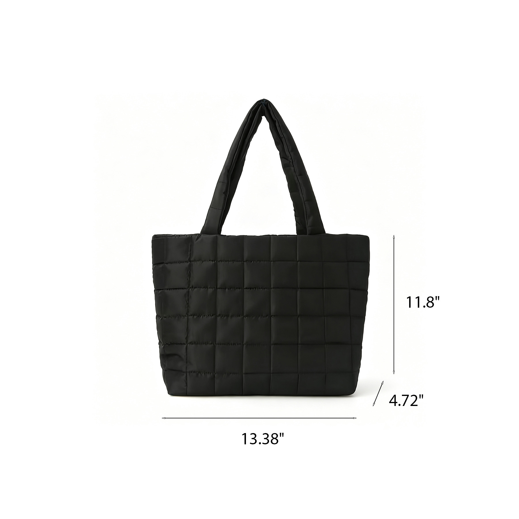 Quilted Puffer Tote Bag For Work And Daily Errands - Image 2