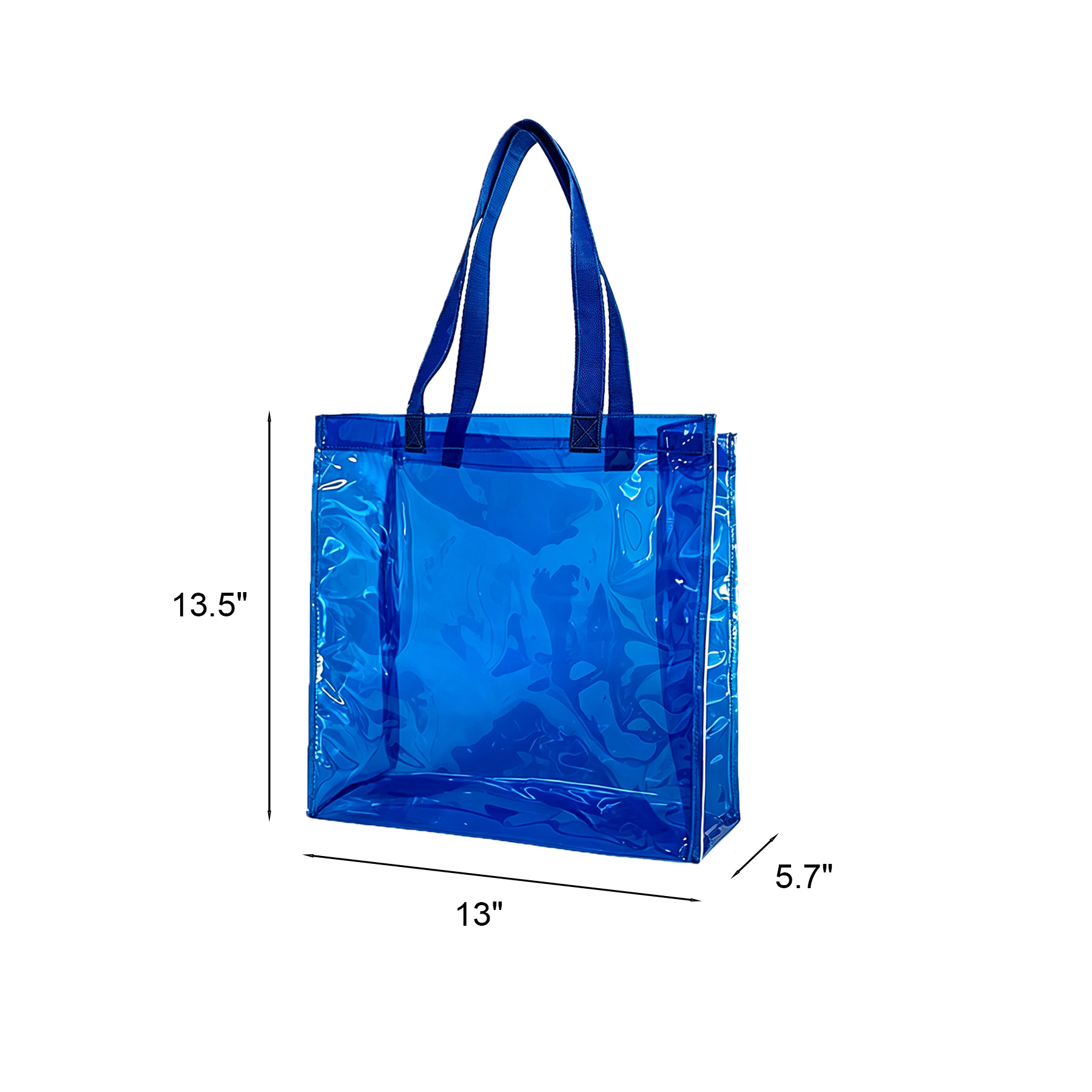 Clear PVC Shoulder Tote Bag For Stadium And Events - Image 2