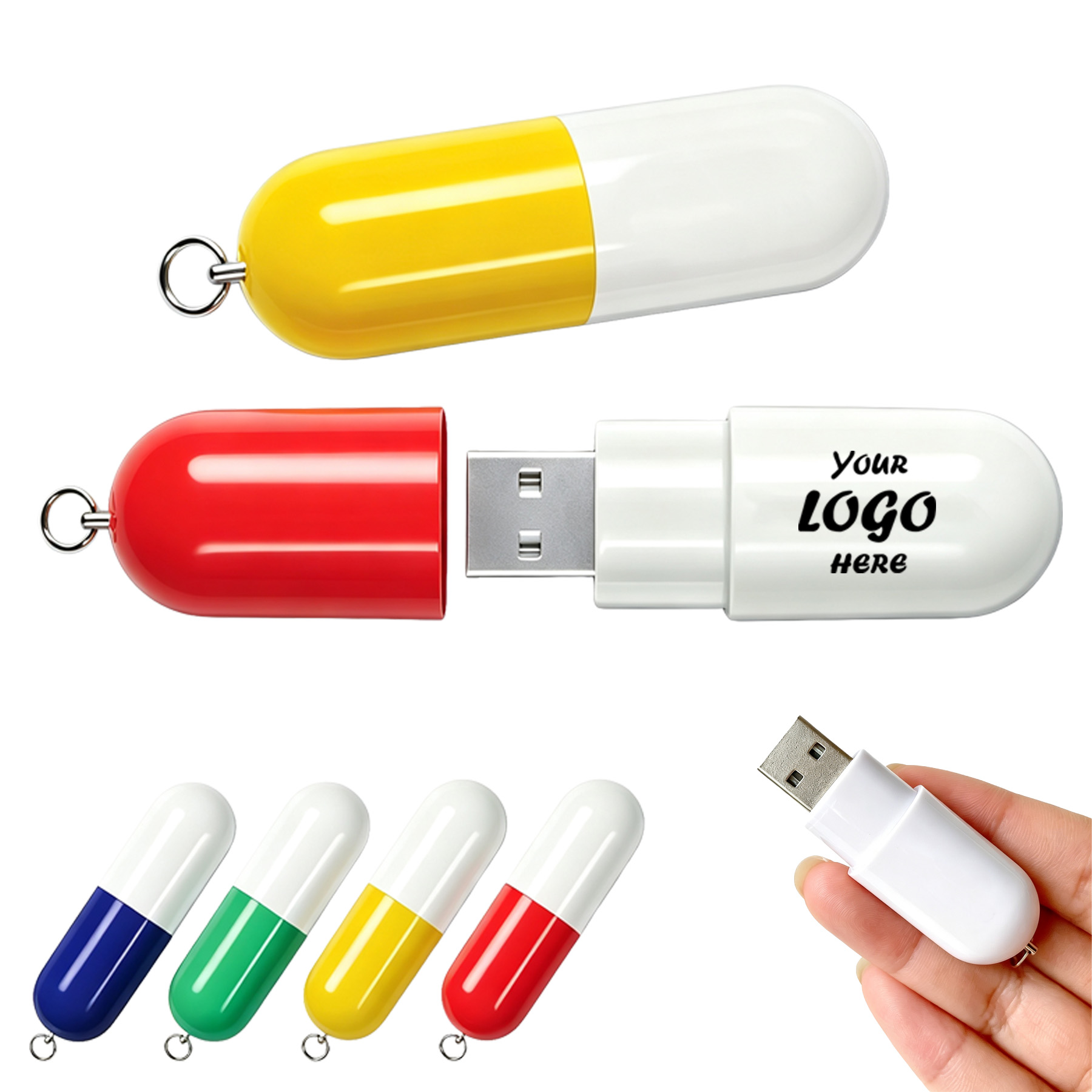 Capsule USB Flash Drive Keychain For Medical Programs - Image 2