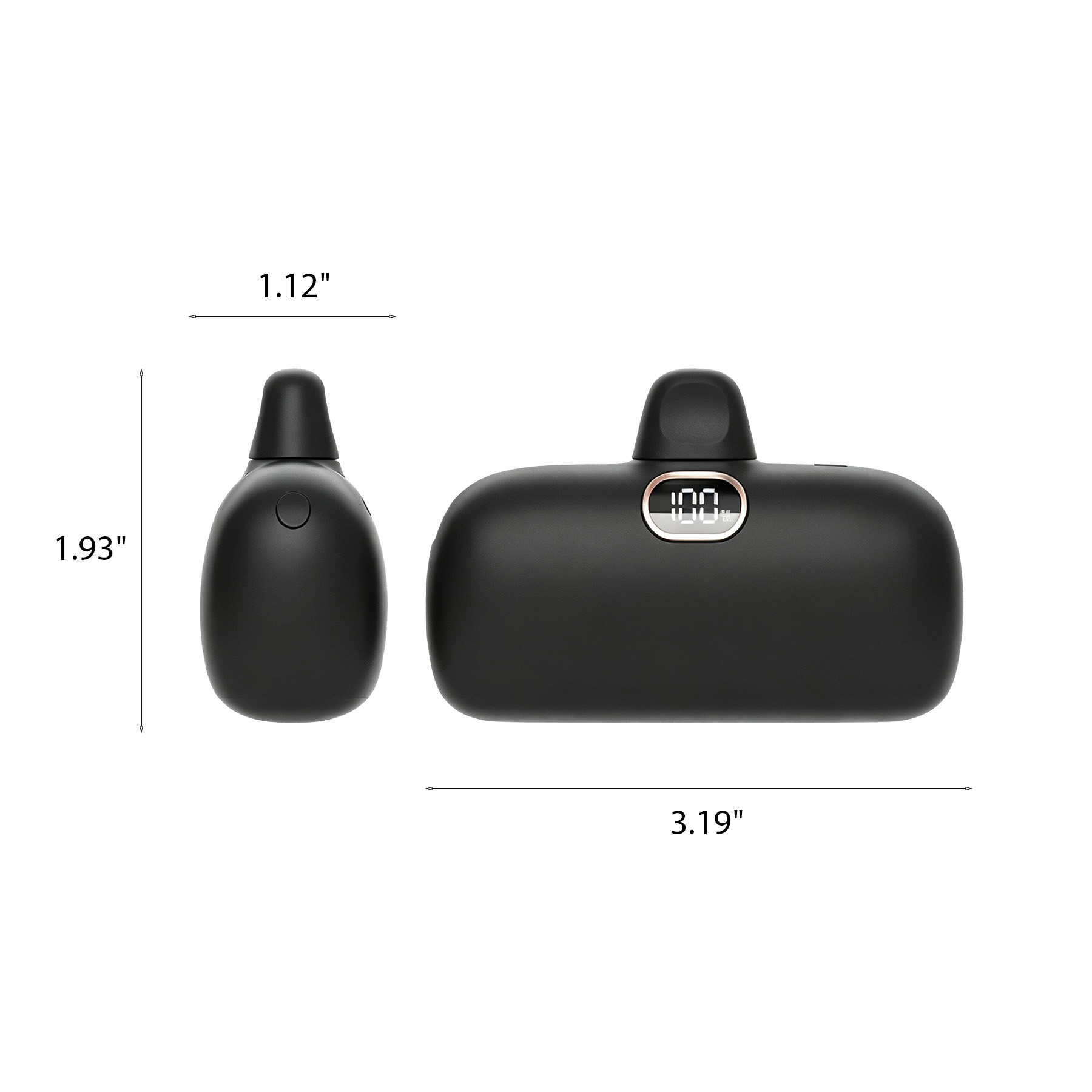 Compact 5000mAh Built In Cable Power Bank For Travel - Image 2