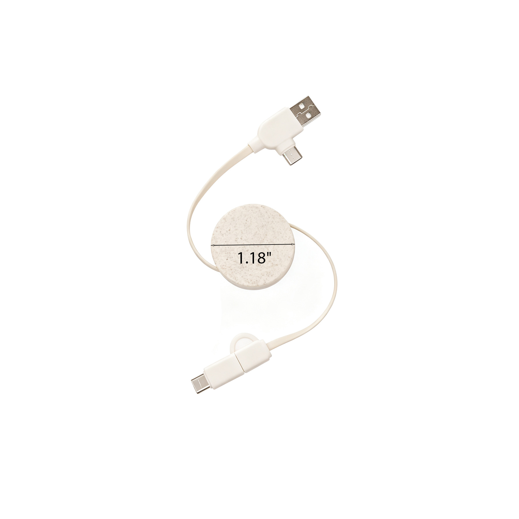 Eco Retractable Six In One Charging Cable For Travel - Image 2