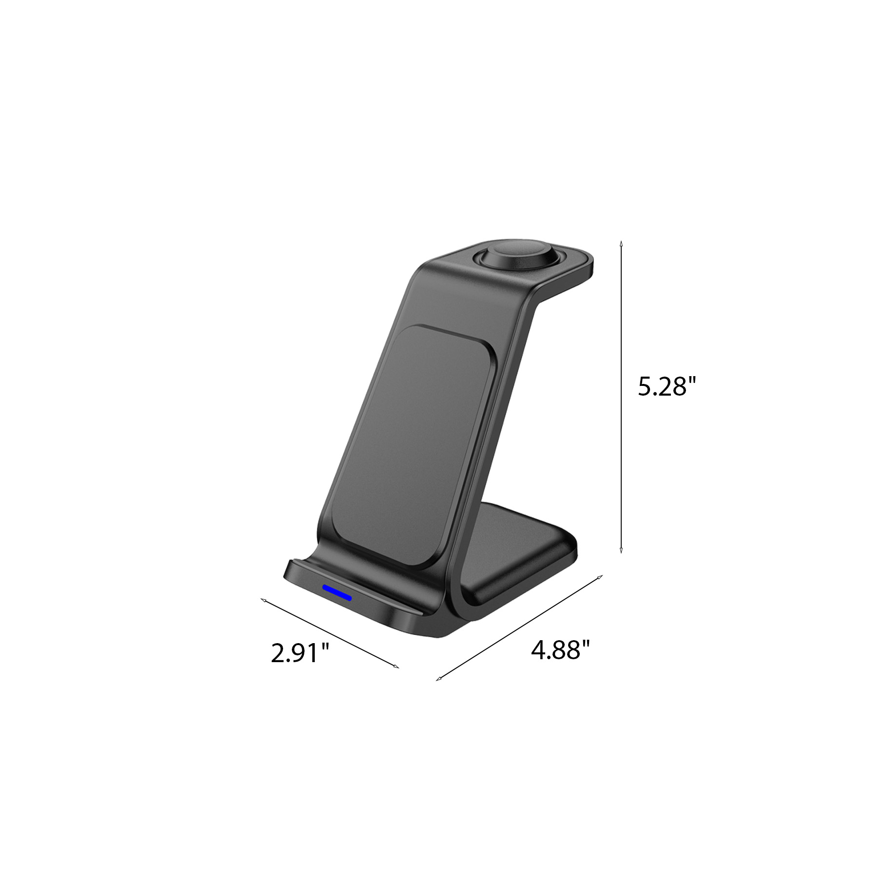Three In One 15W Wireless Charging Station For Desks - Image 2
