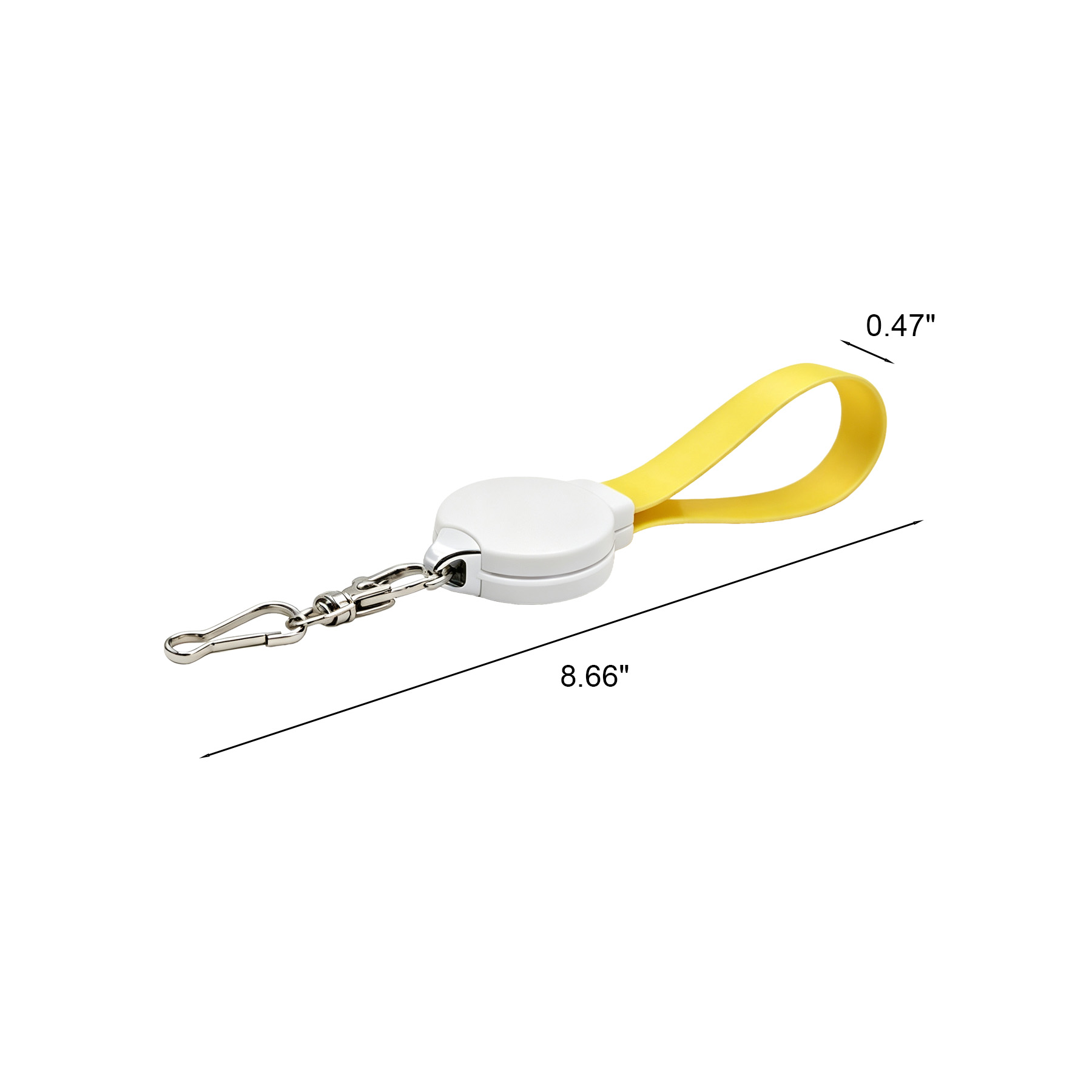 Nylon Wrist Three In One Charging Cable With Clip - Image 2