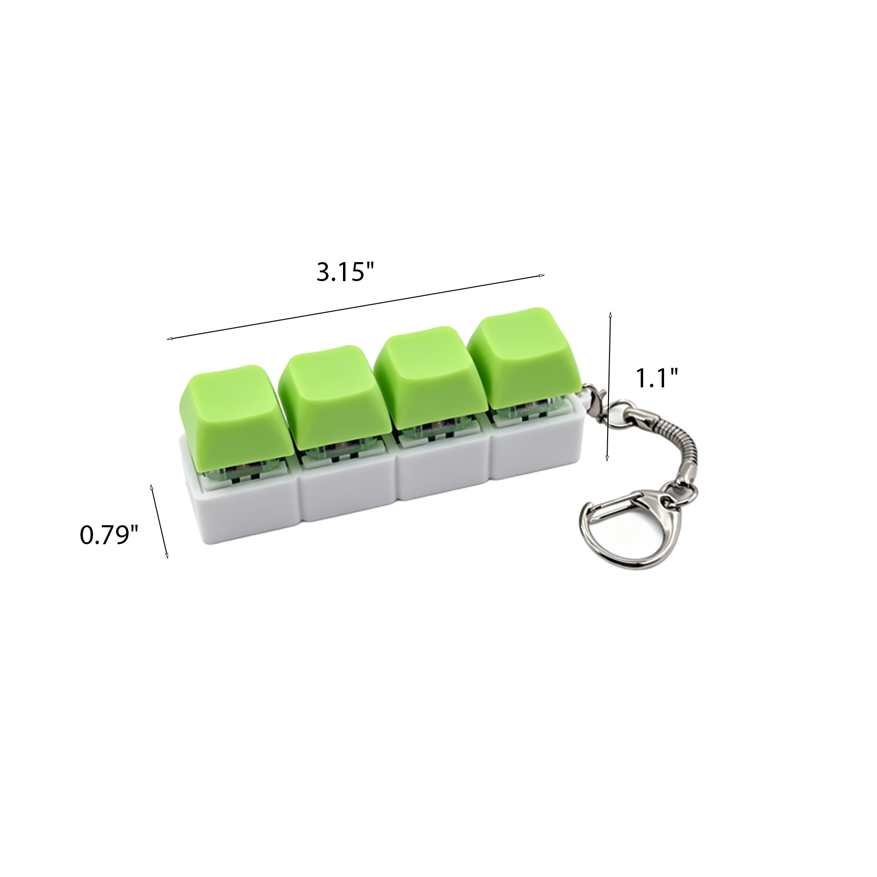 Keyboard Clicker Fidget Keychain For Stress Relief - Image 2