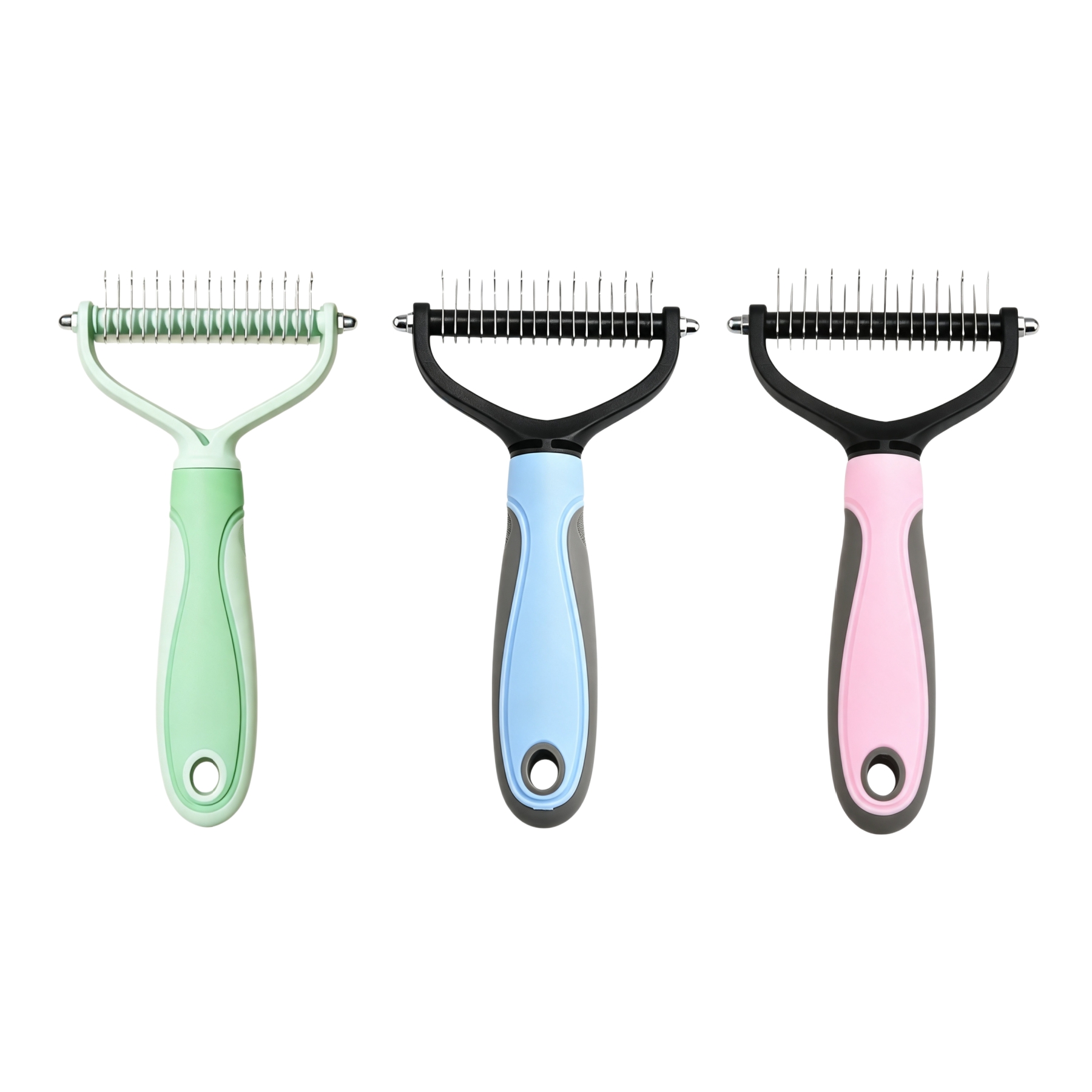 Durable Stainless Steel Pet Undercoat Grooming Rake Comb - Image 3