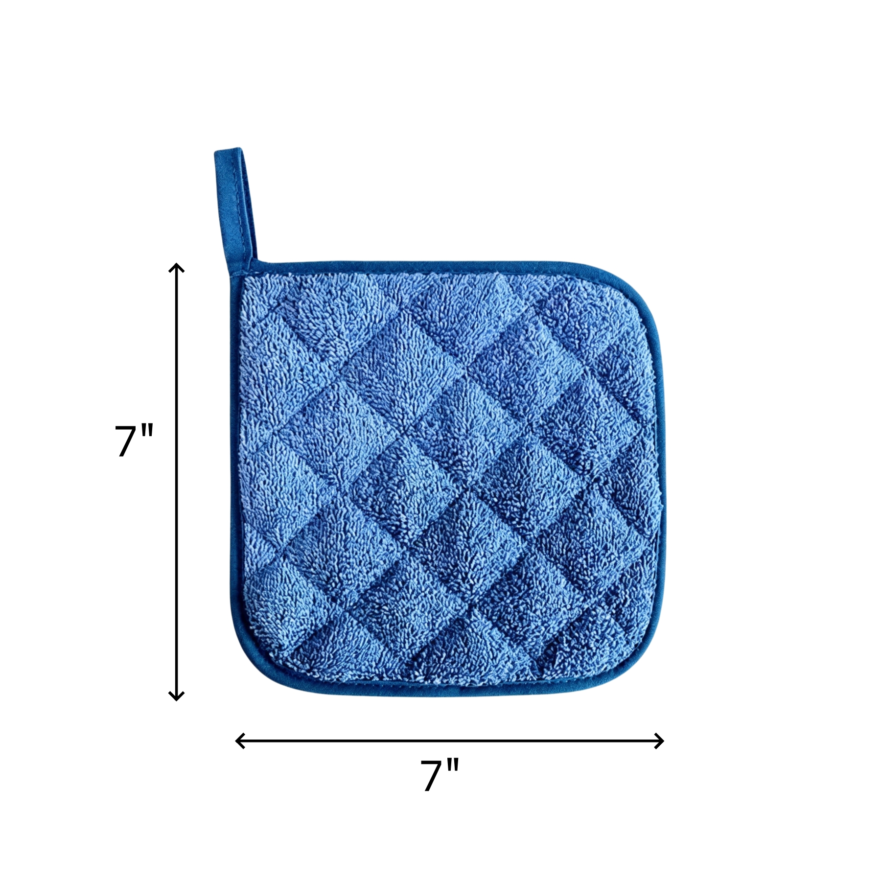 Heat-Resistant Cotton Terry Pot Holder With Hanging Loop - Image 3