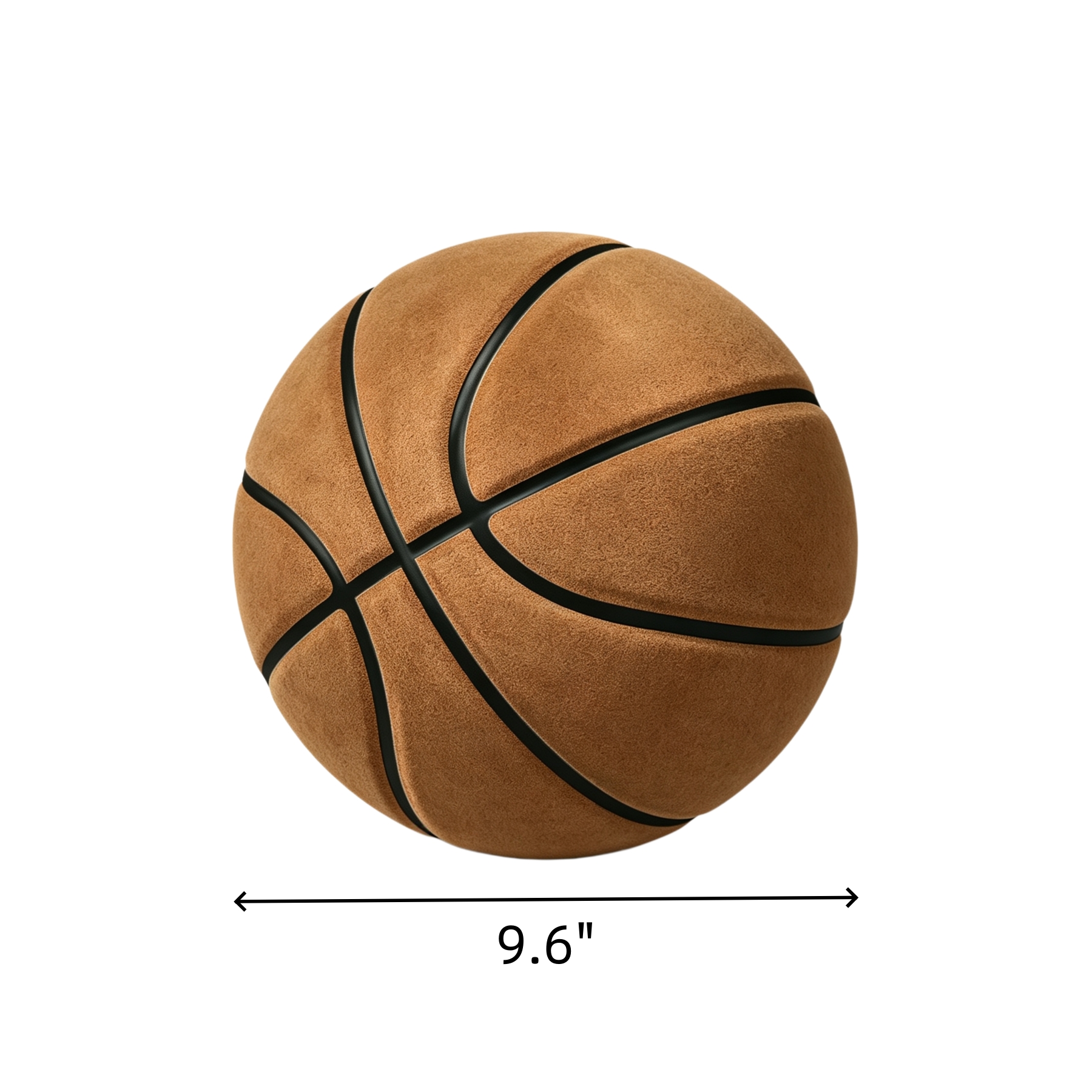Microfiber Suede Basketball With Durable Rubber Core - Image 3