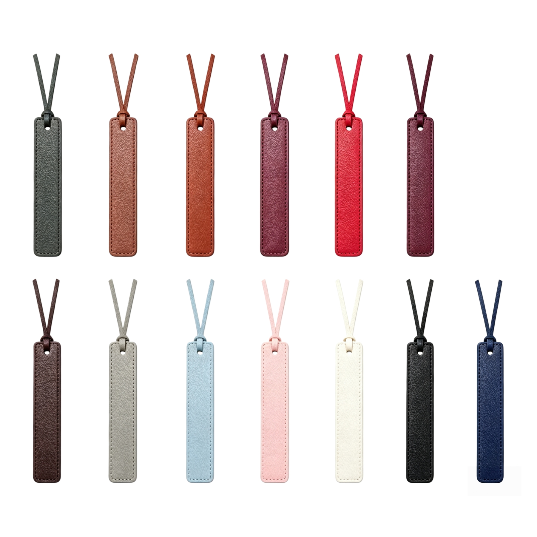 Flexible PVC Leather Bookmark With Hanging Cord For Books - Image 3
