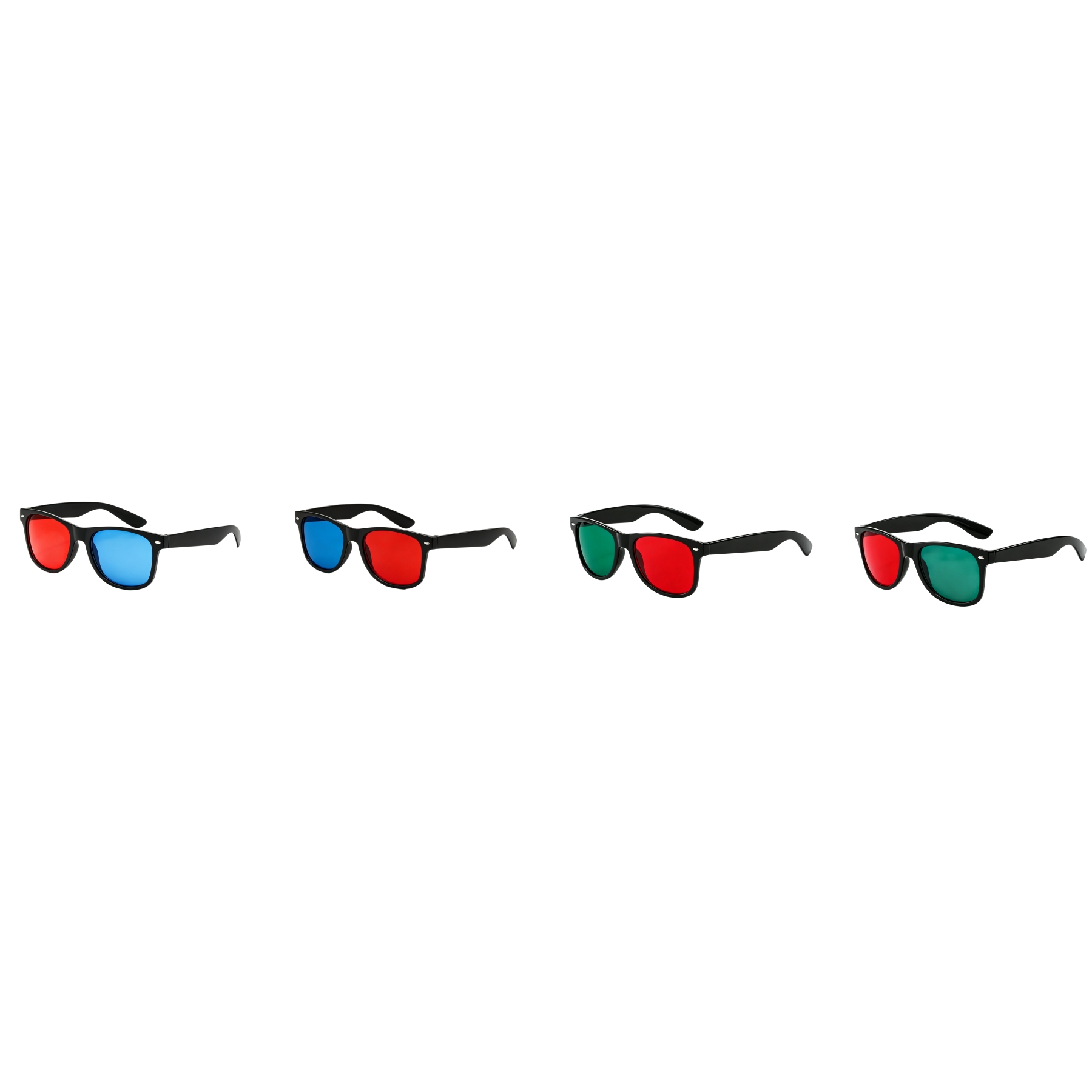 Foldable Red And Blue 3D Movie Glasses For Entertainment - Image 3
