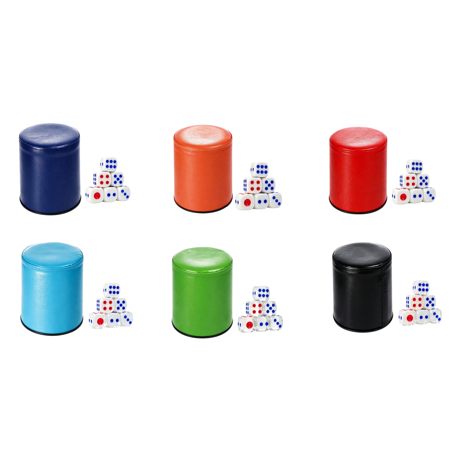 Polyurethane Dice Cup Set With Felt Lining And Six Dice - Image 3