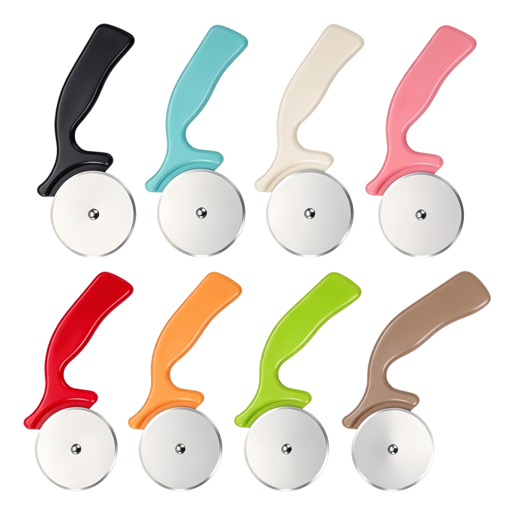 Handheld 430 Stainless Steel Pizza Cutter With Blade Guard - Image 3